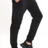 Pantaloni slim cotton black patent