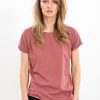 Tricou washed pink cotton