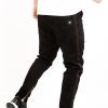 Blugi black textured denim Blugi black textured denim