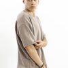 Tricou simple beige oversize Tricou simple beige oversize