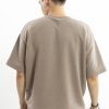 Tricou simple beige oversize Tricou simple beige oversize