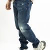 Blugi washed blue easy fit Blugi washed blue easy fit