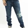 Blugi washed blue easy fit Blugi washed blue easy fit