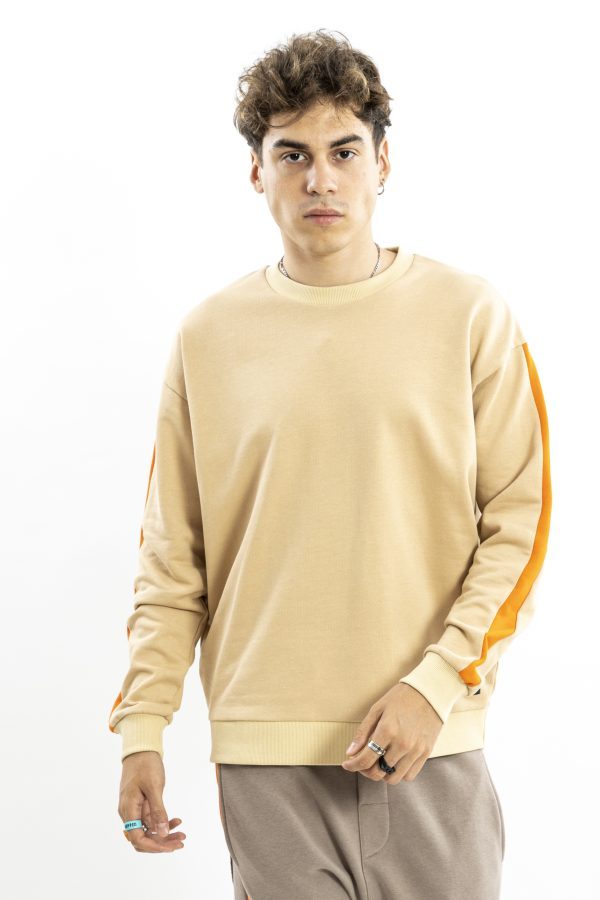 Bluza oversize cream cotton