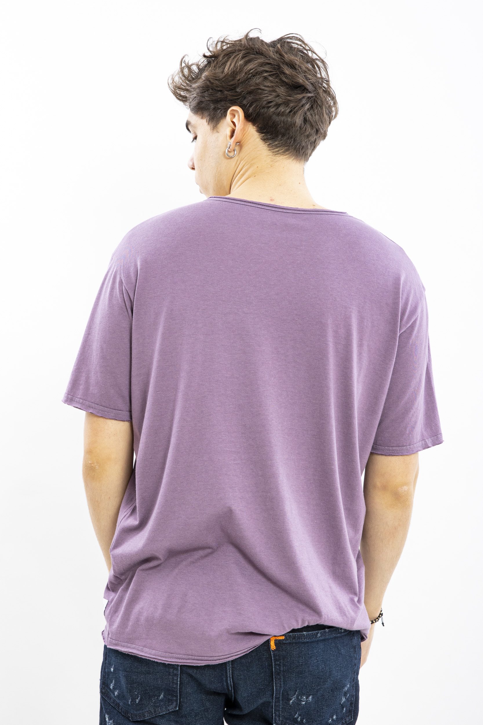 Tricou purple basic cotton
