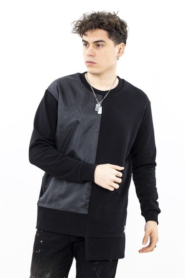 Tricou oversize mettalic blue