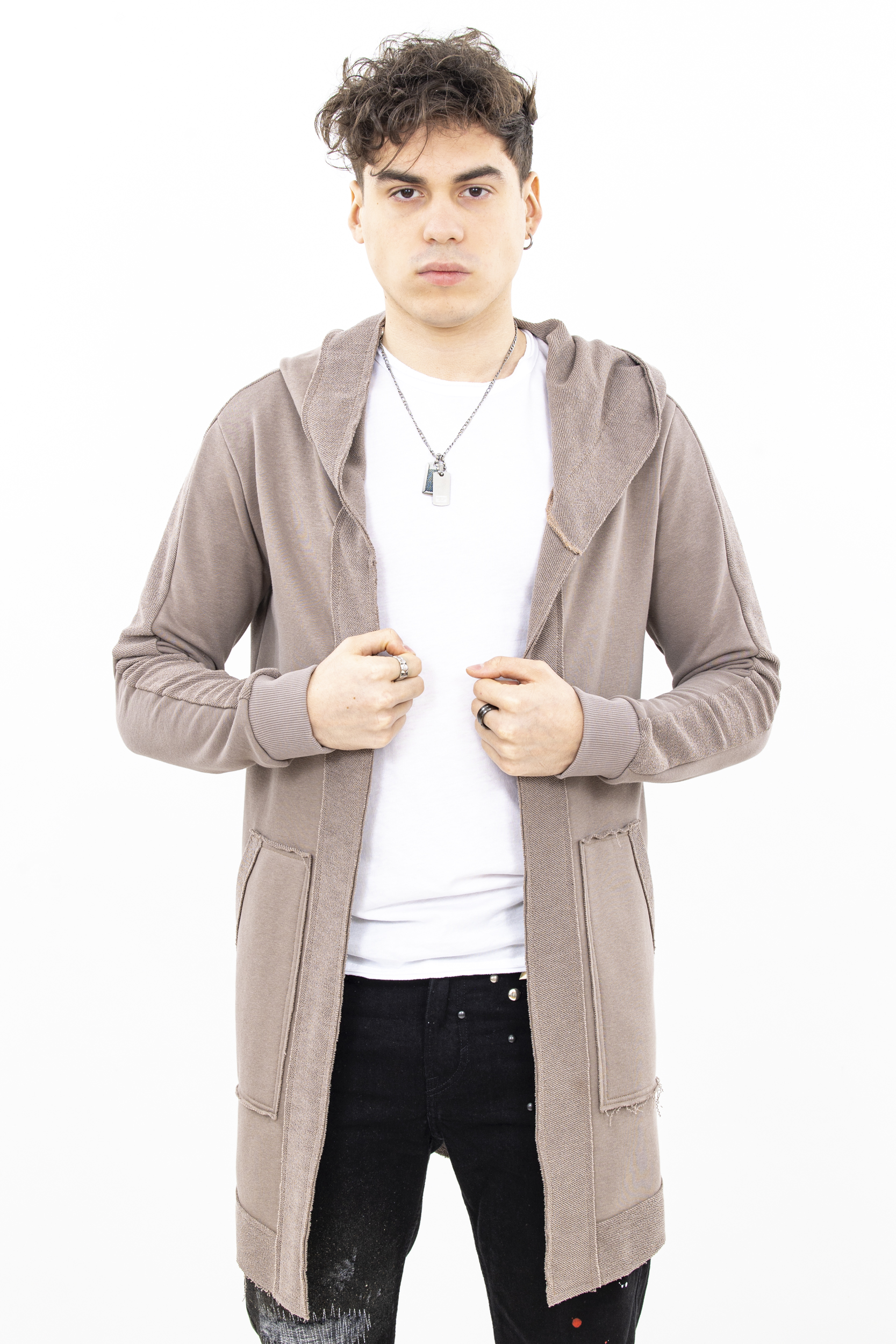 Cardigan warm beige longline Cardigan warm beige longline