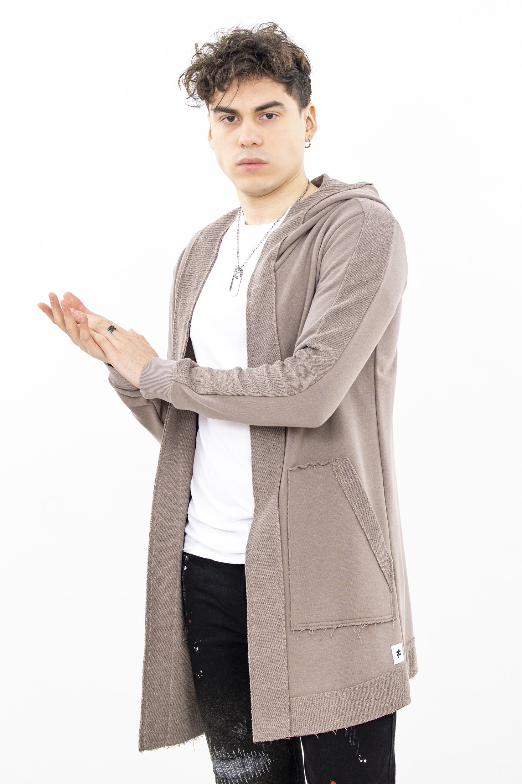 Cardigan warm beige longline Cardigan warm beige longline