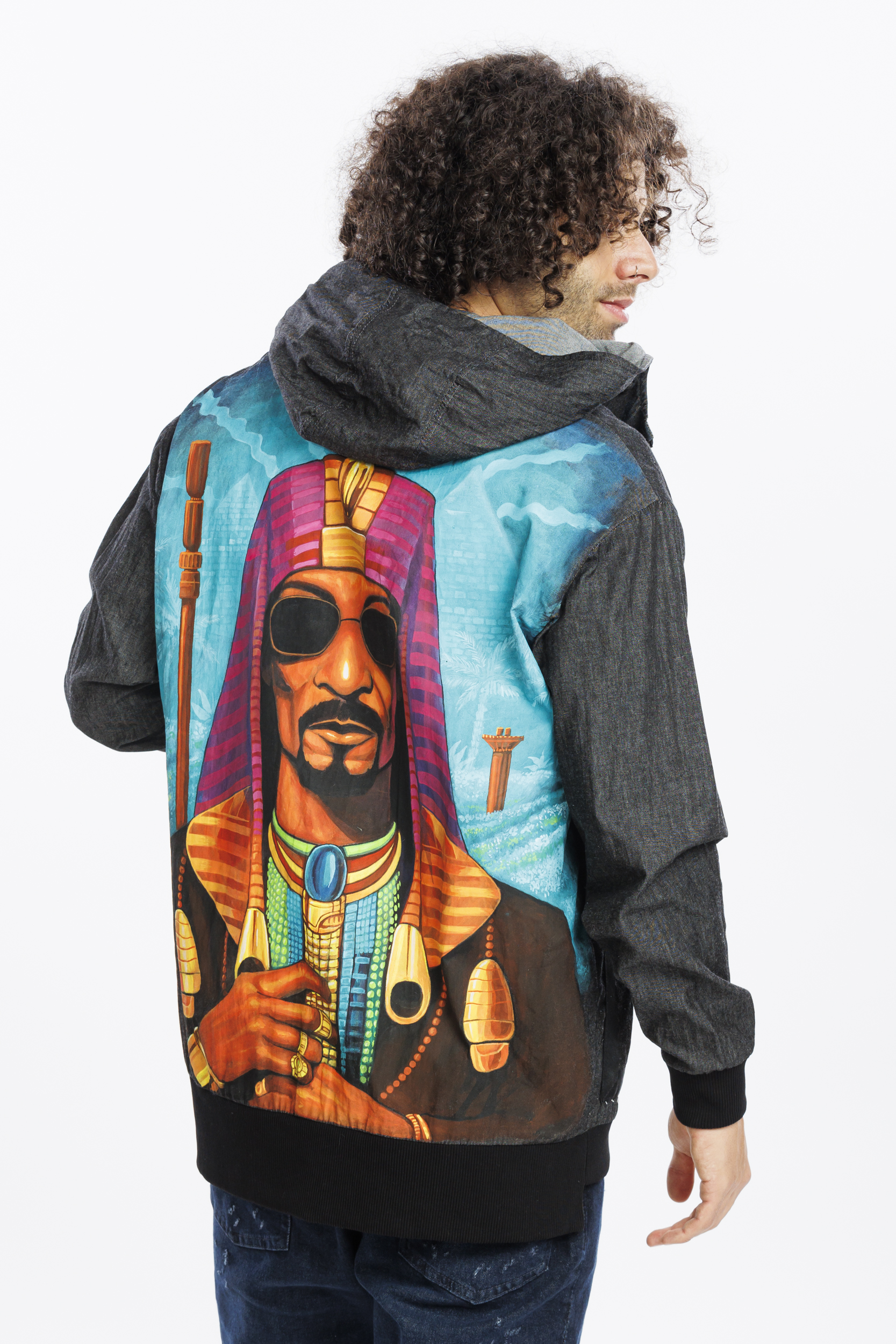 Snoop Style Denim Parka Jacket
