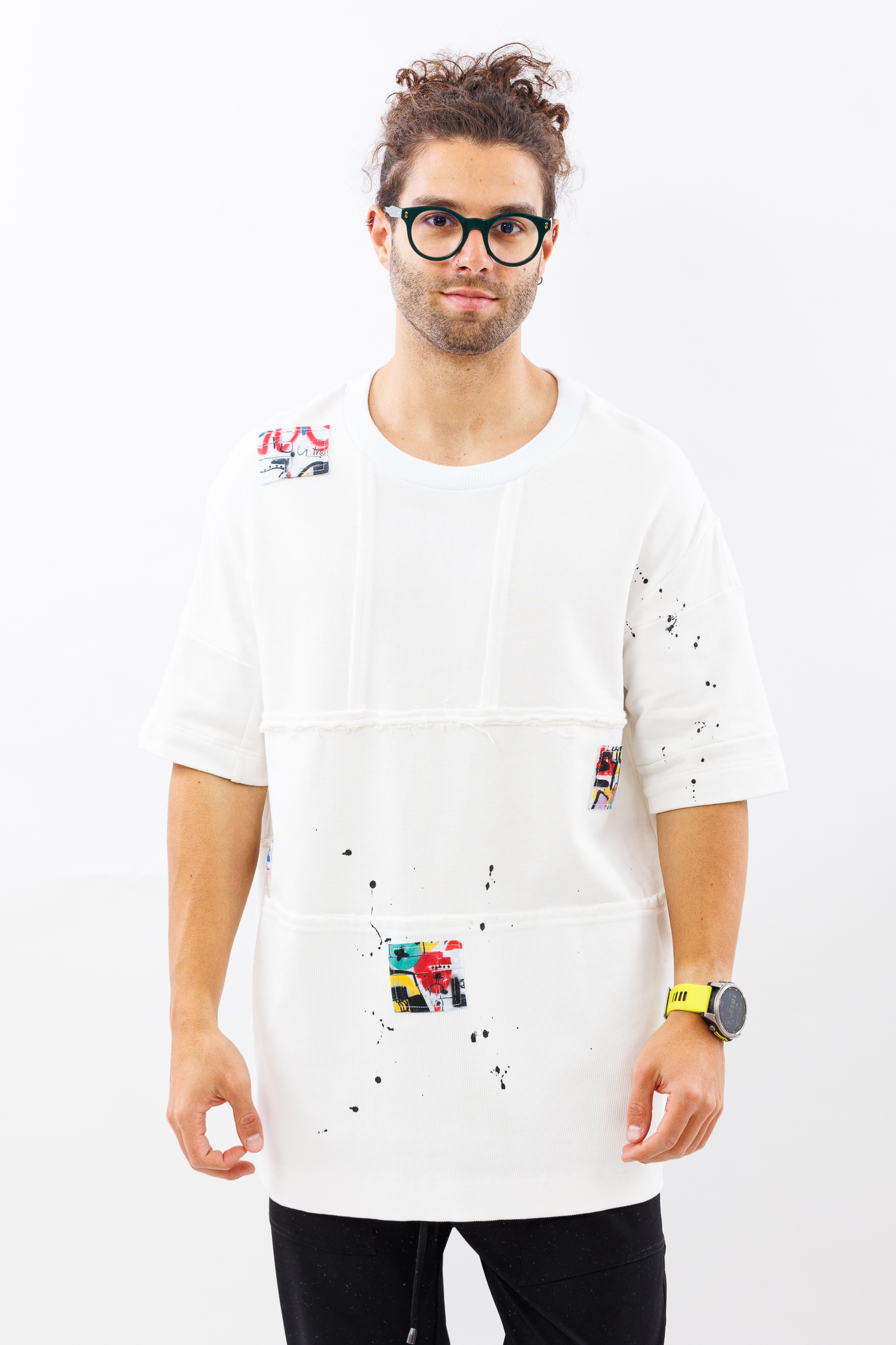 Tricou oversize alb Edge of Art