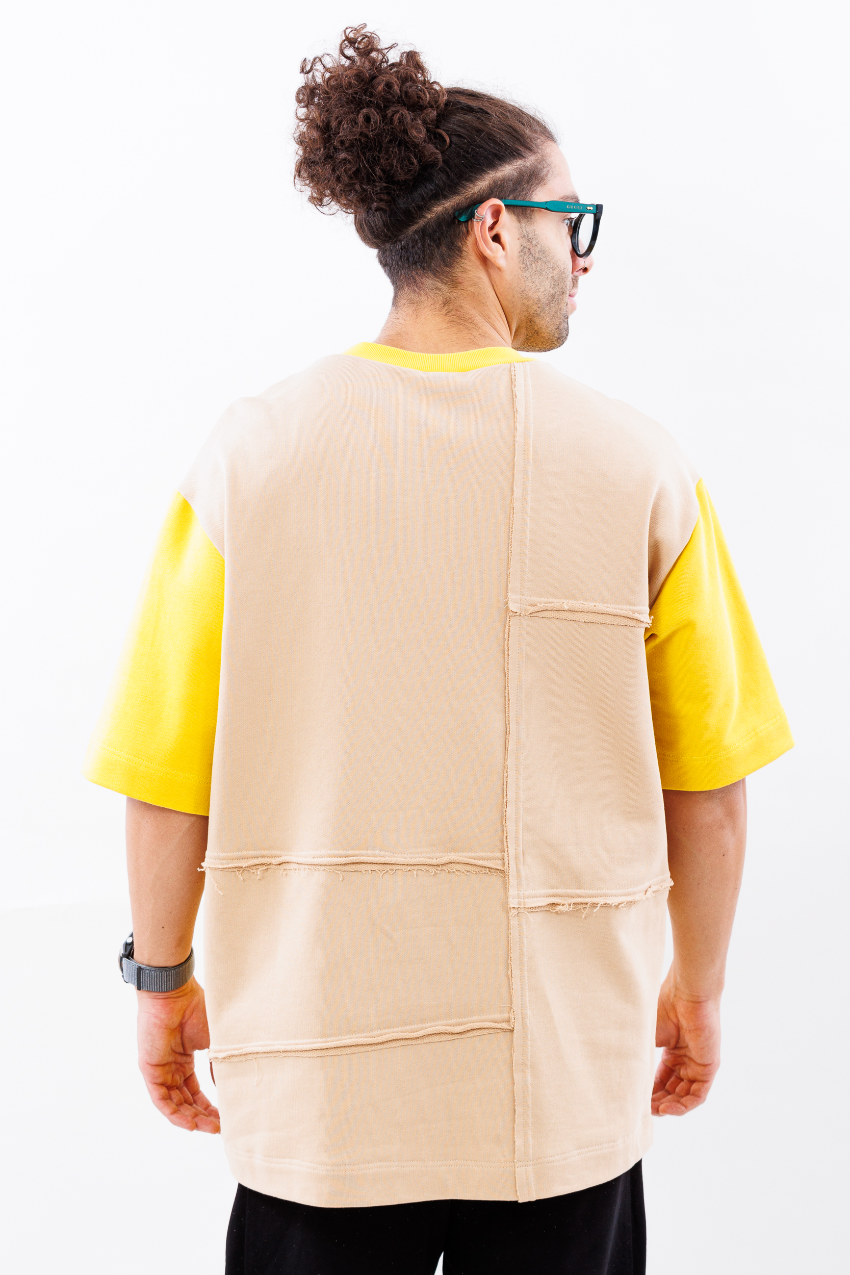 Tricou oversize yellow crem fusion