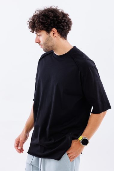 Tricou lejer din bumbac Color Clash