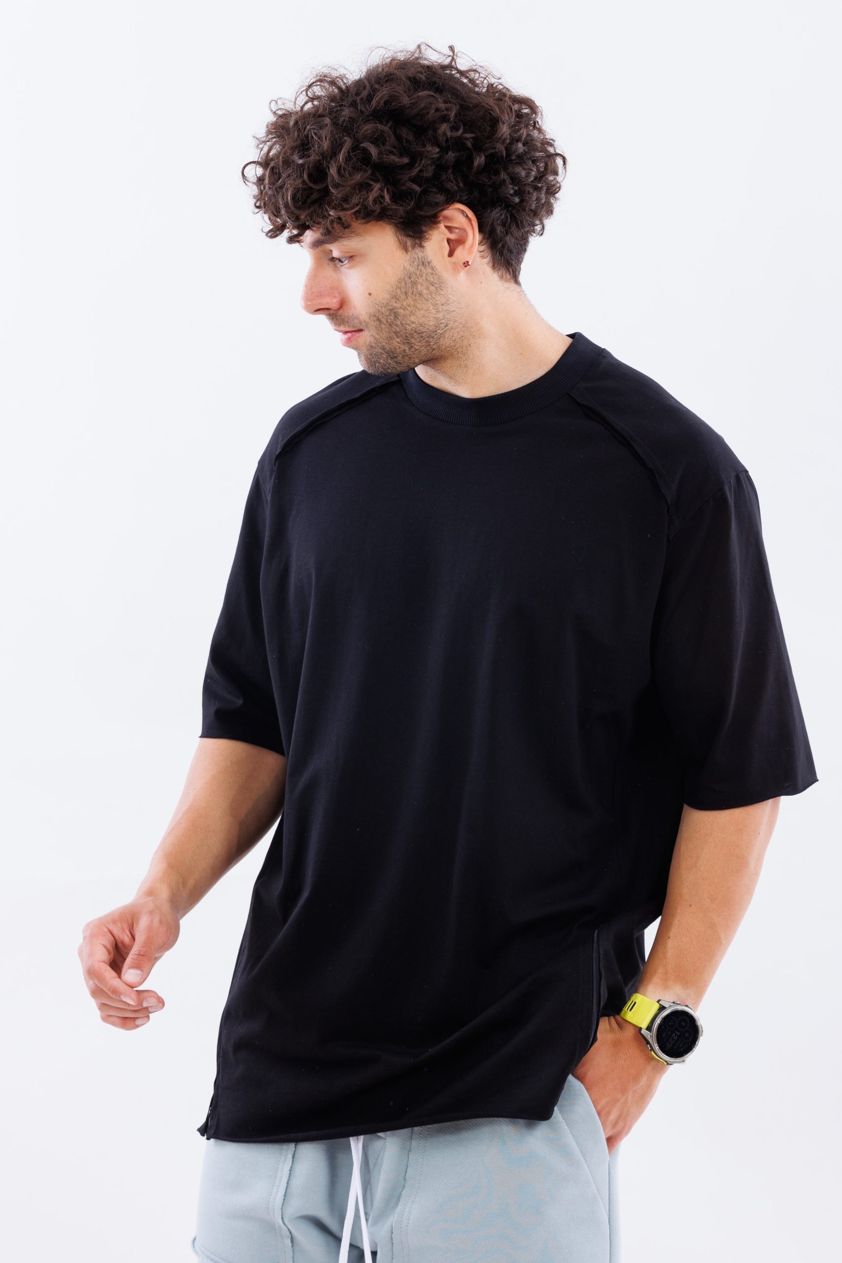Tricou negru lejer Pure Black Tricou negru lejer Pure Black
