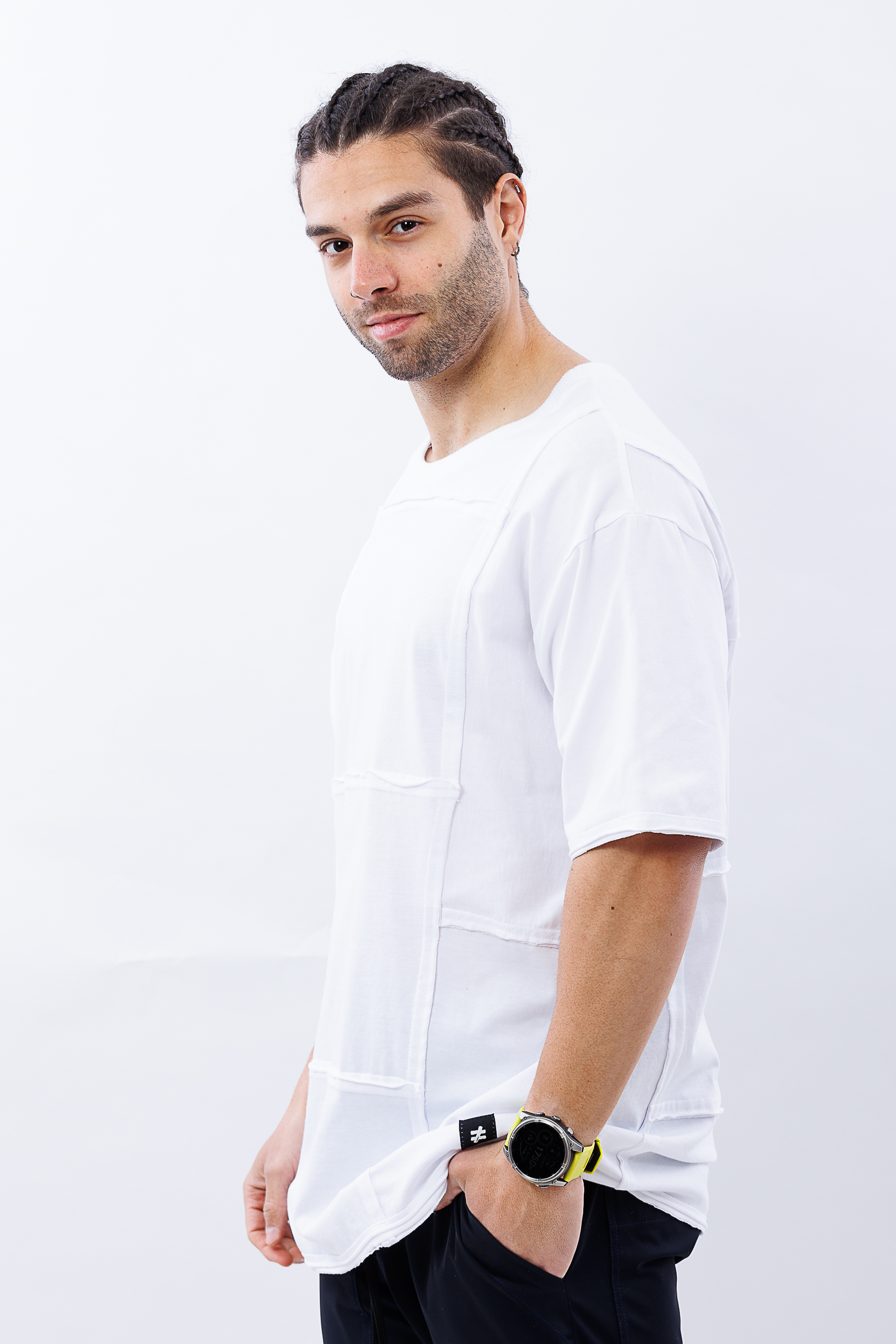 Tricou alb oversize clean cut Tricou alb oversize clean cut