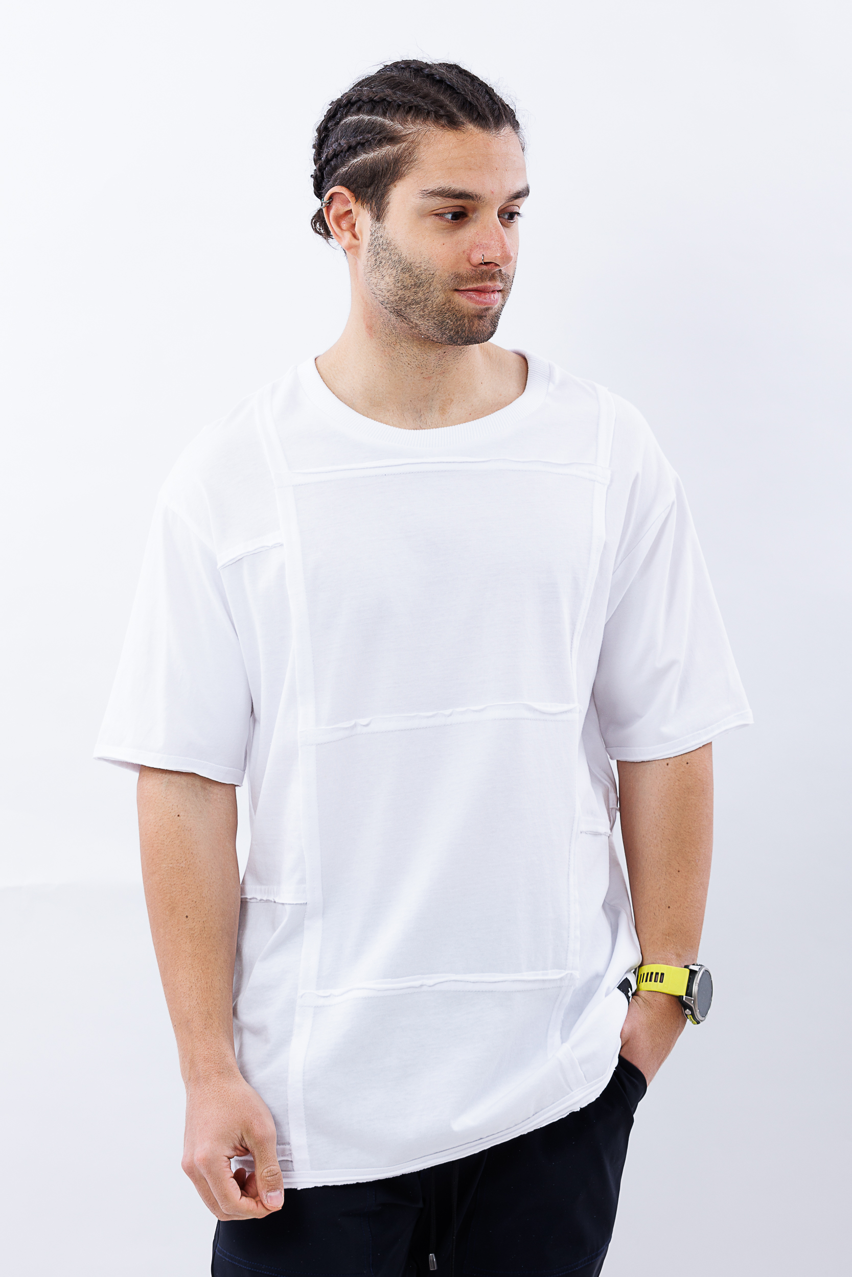 Tricou alb oversize clean cut Tricou alb oversize clean cut