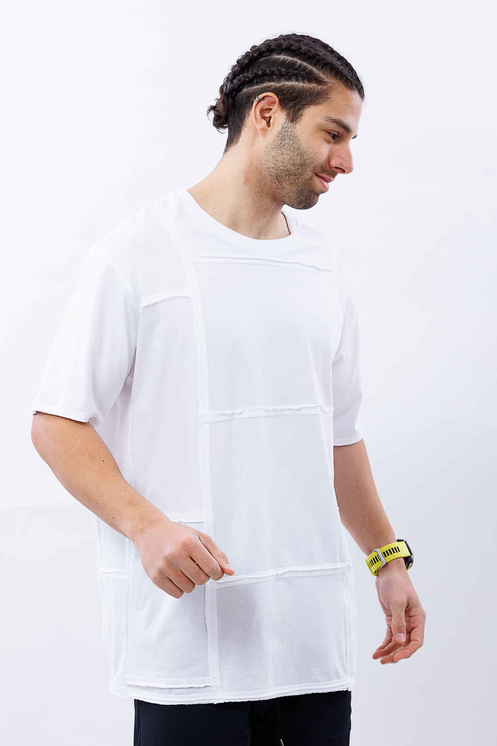 Tricou alb oversize clean cut Tricou alb oversize clean cut
