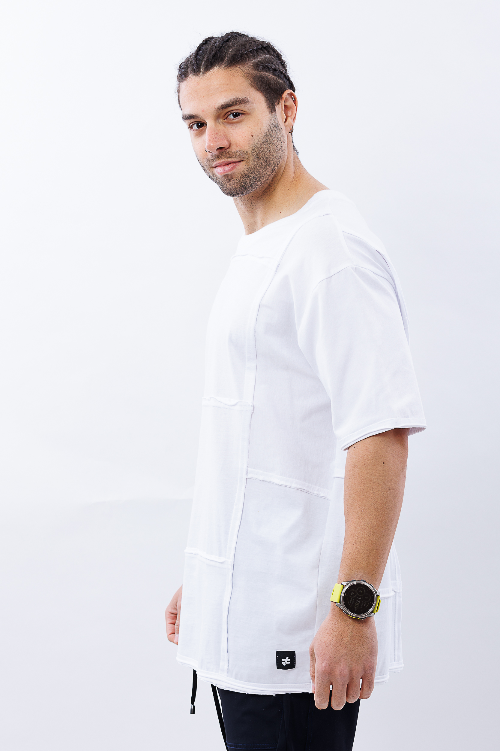 Tricou alb oversize clean cut Tricou alb oversize clean cut