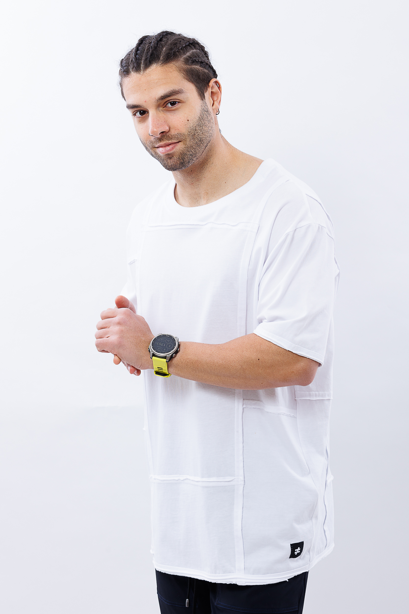Tricou alb oversize clean cut Tricou alb oversize clean cut