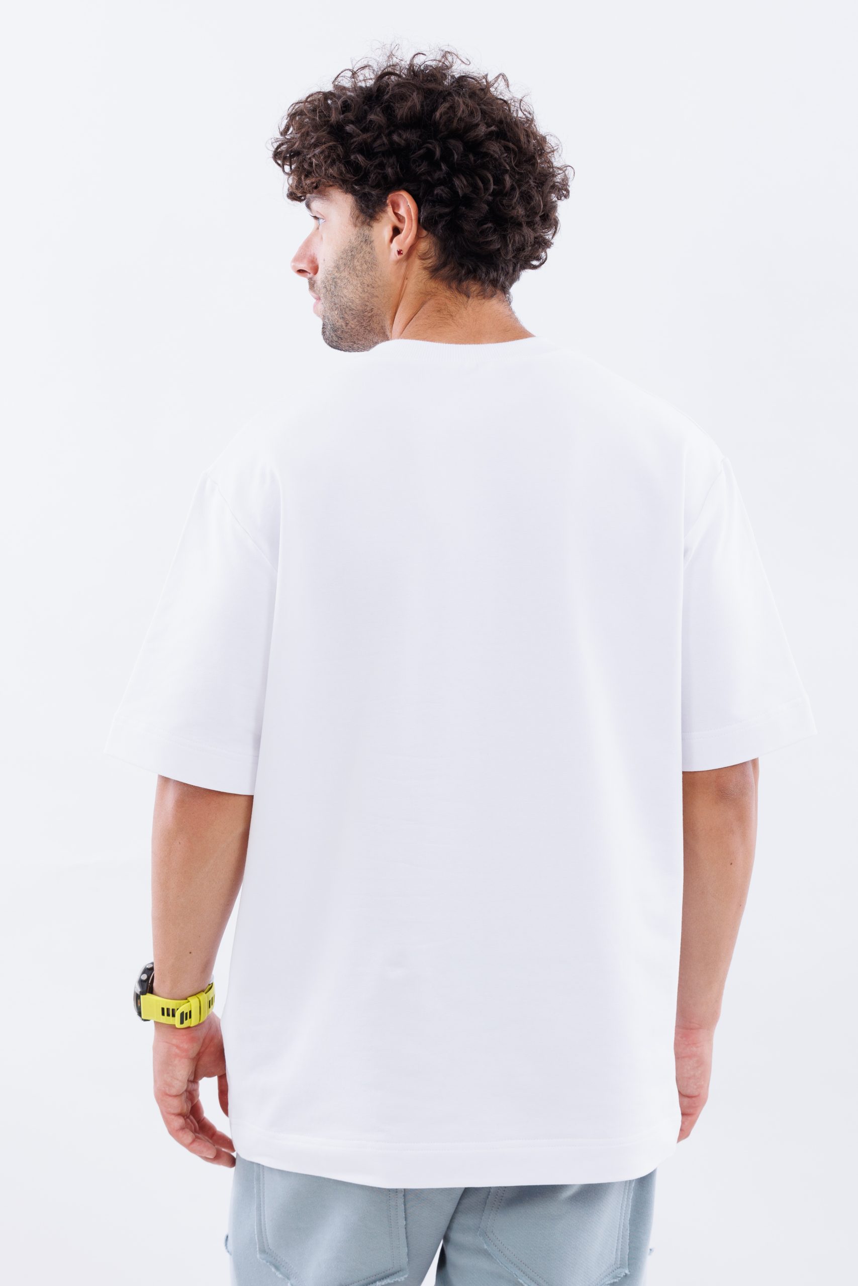 Tricou alb oversize INK & MUSTACHE Tricou alb oversize INK & MUSTACHE