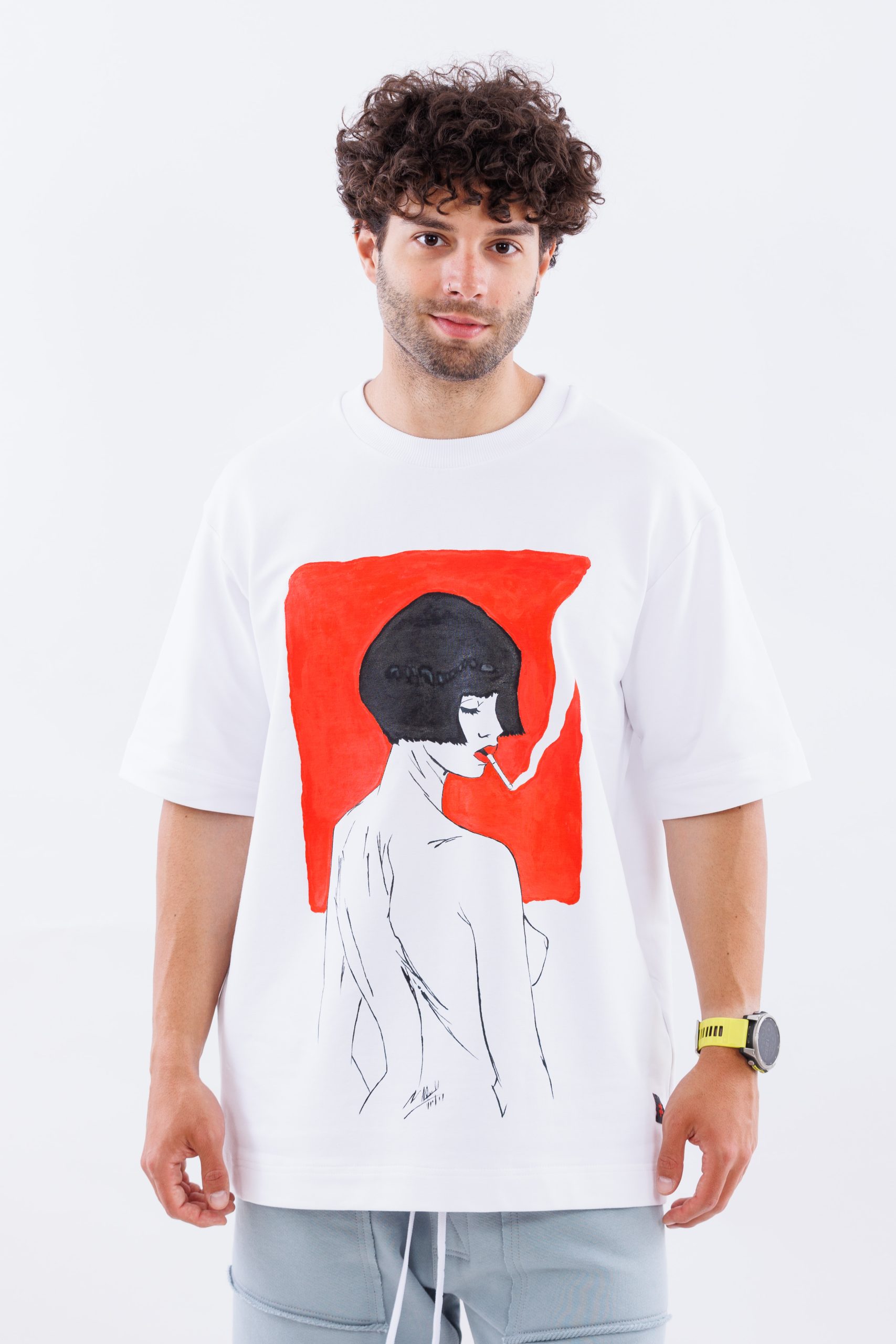 Tricou oversize Red Hepburn