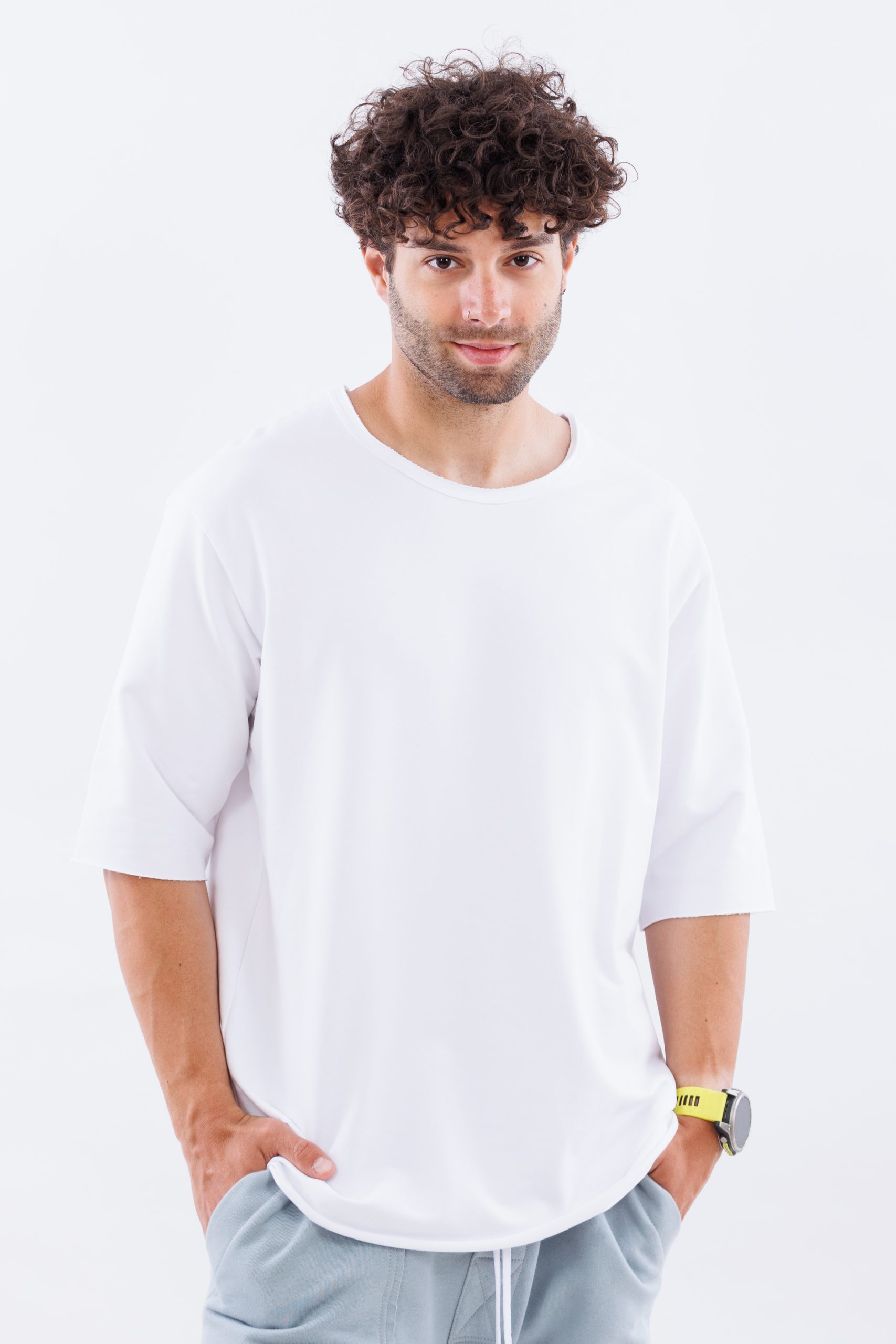 Tricou alb oversize PURE CUT Tricou alb oversize PURE CUT
