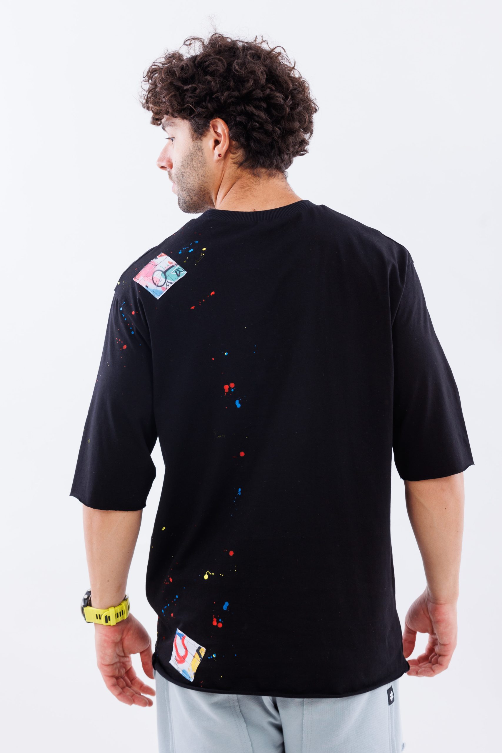 Tricou negru lejer Handcrafted Canvas Tricou negru lejer Handcrafted Canvas