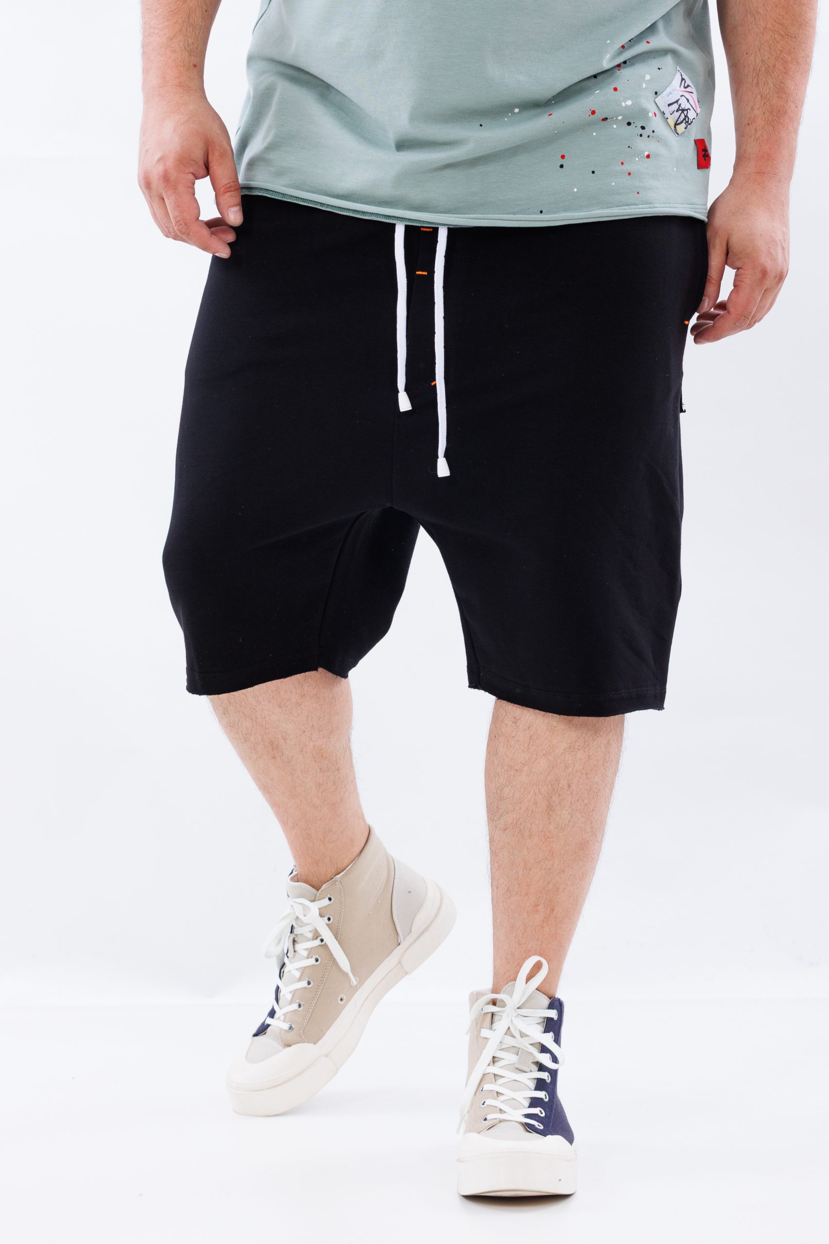 Pantaloni scurti Unit black baggy Pantaloni scurti Unit black baggy