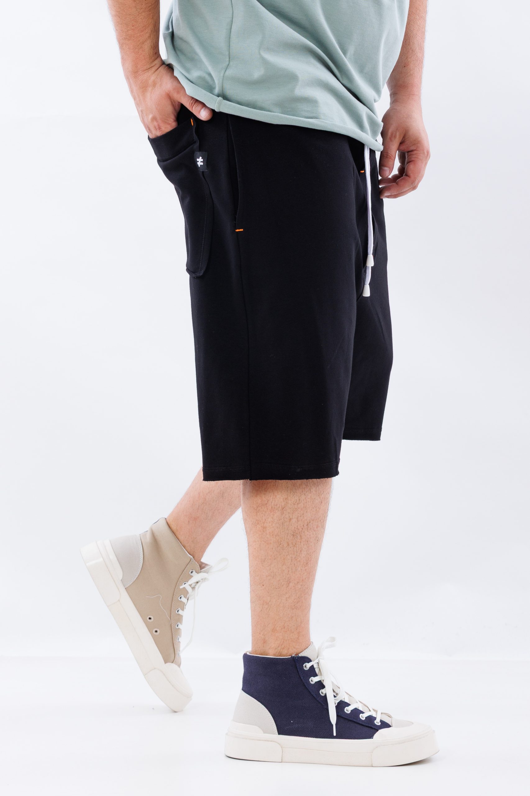 Pantaloni scurti Unit black baggy Pantaloni scurti Unit black baggy
