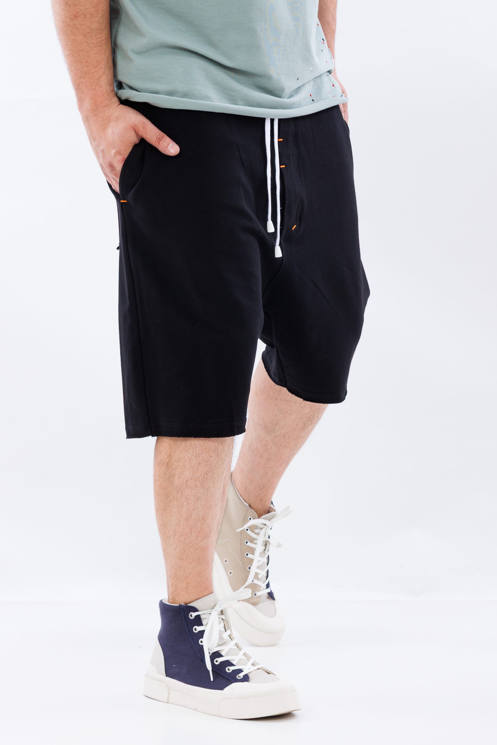 Pantaloni scurti Unit black baggy