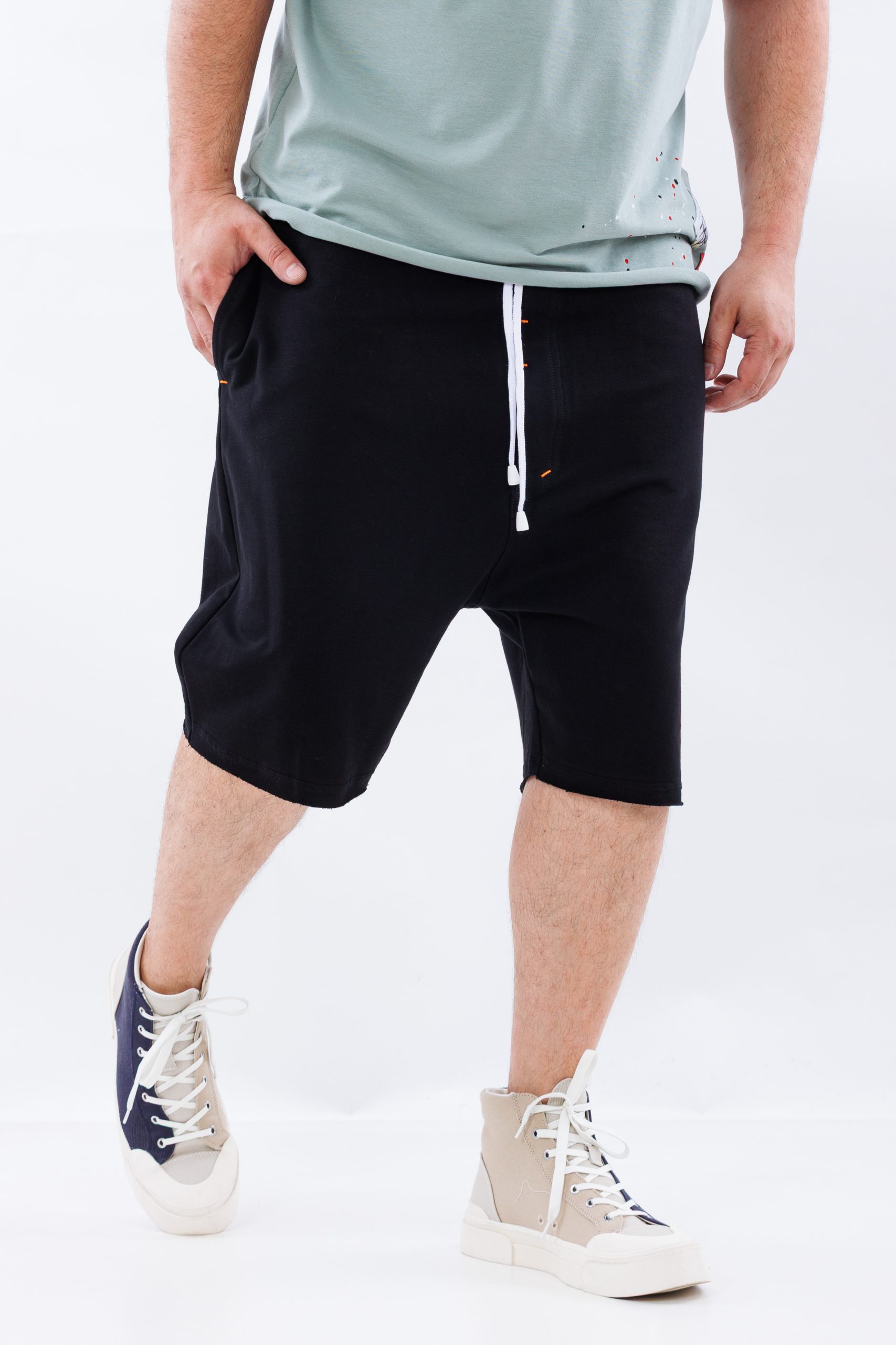 Pantaloni scurti Unit black baggy Pantaloni scurti Unit black baggy