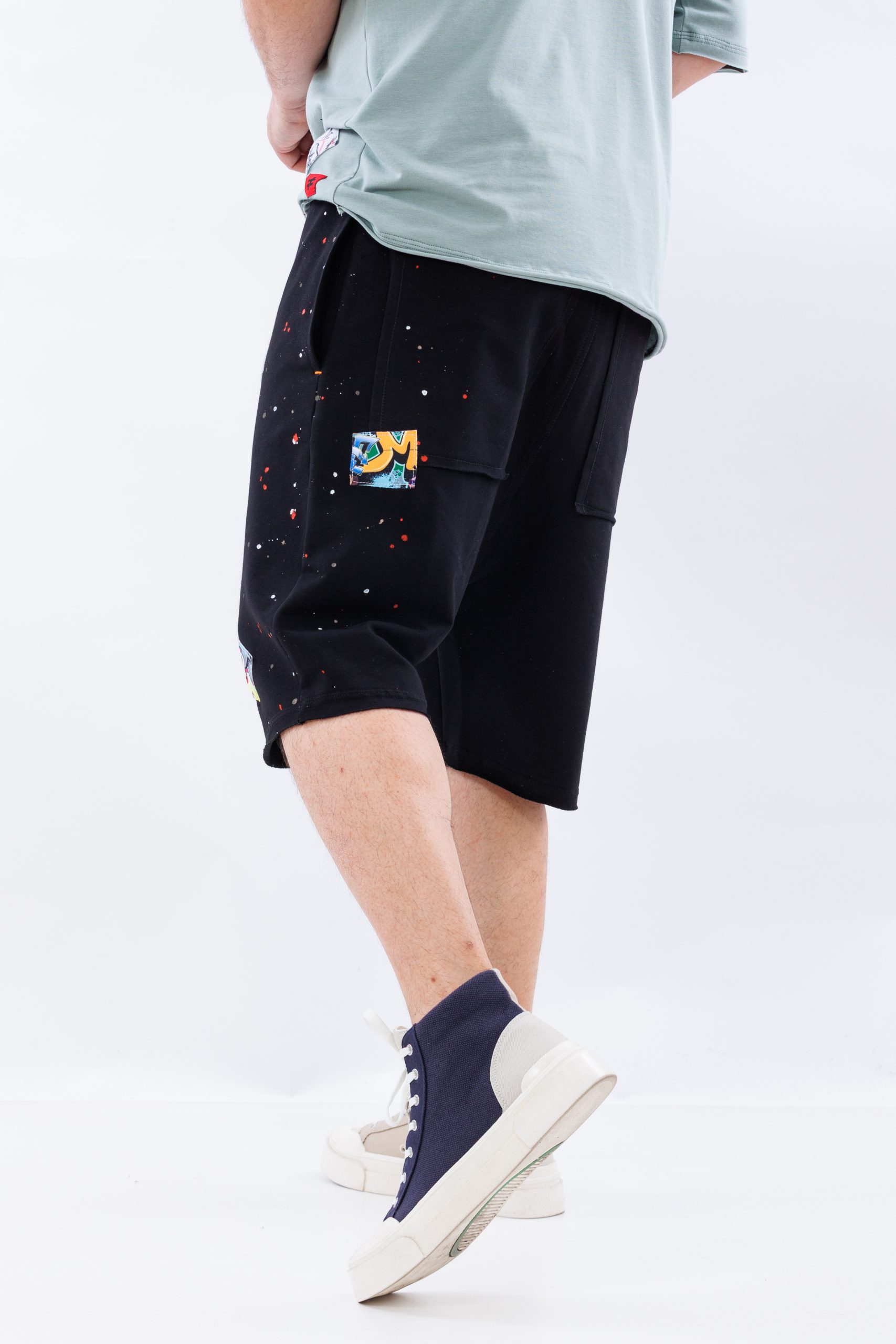 Pantaloni scurti negri Edgecraft Cotton Pantaloni scurti negri Edgecraft Cotton
