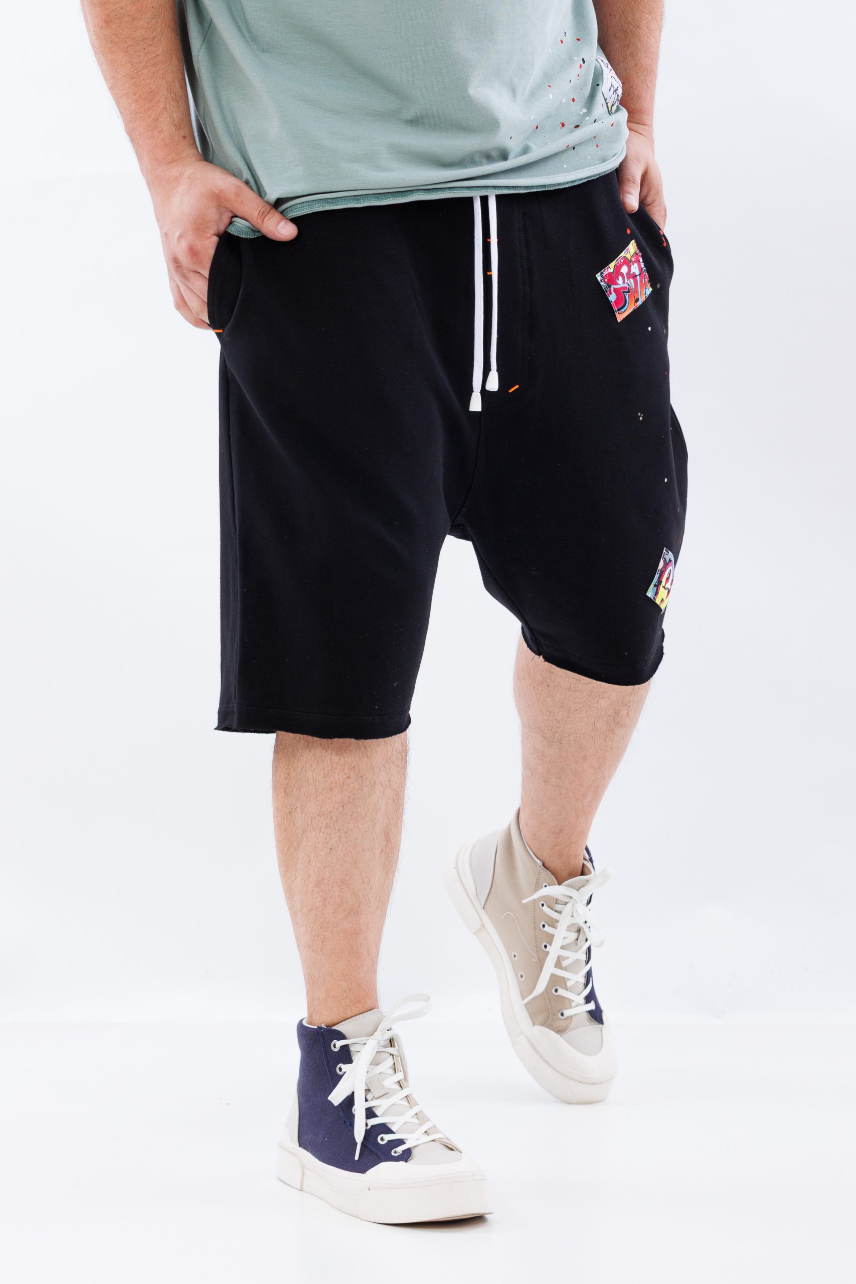 Pantaloni scurti negri Edgecraft Cotton Pantaloni scurti negri Edgecraft Cotton