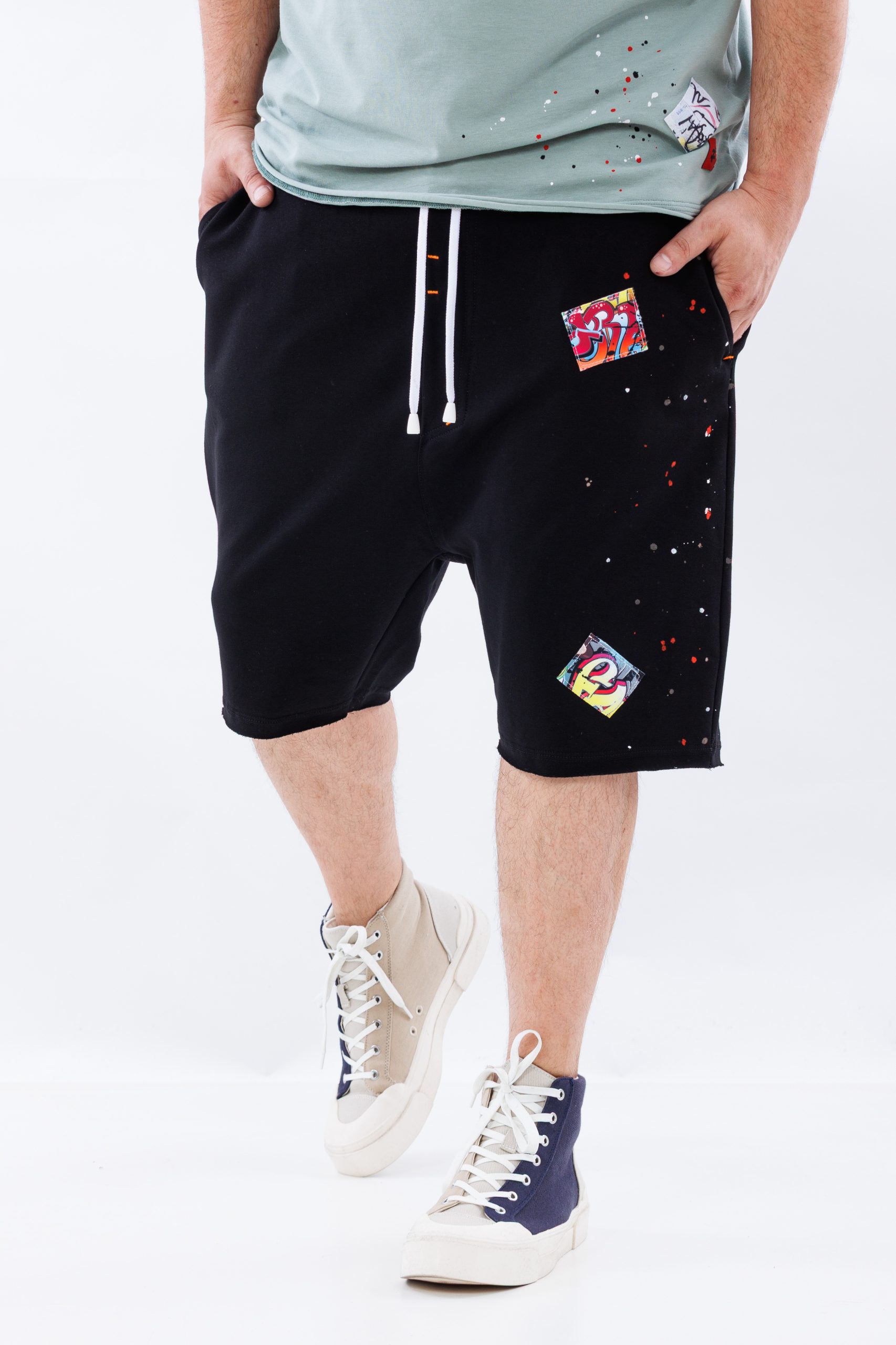 Pantaloni scurti negri Edgecraft Cotton Pantaloni scurti negri Edgecraft Cotton