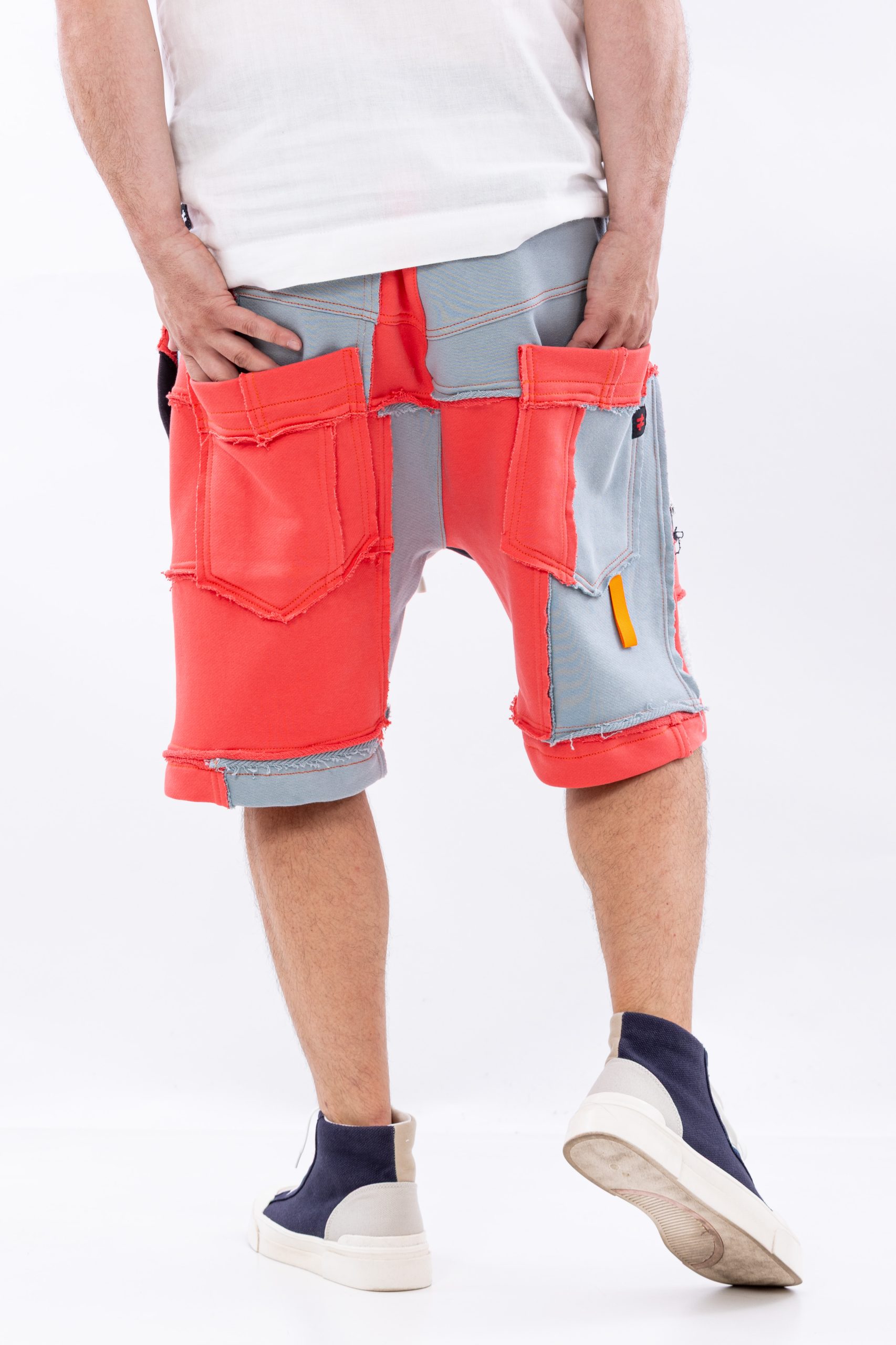 Pantaloni scurti bumbac canvas cut Pantaloni scurti bumbac canvas cut