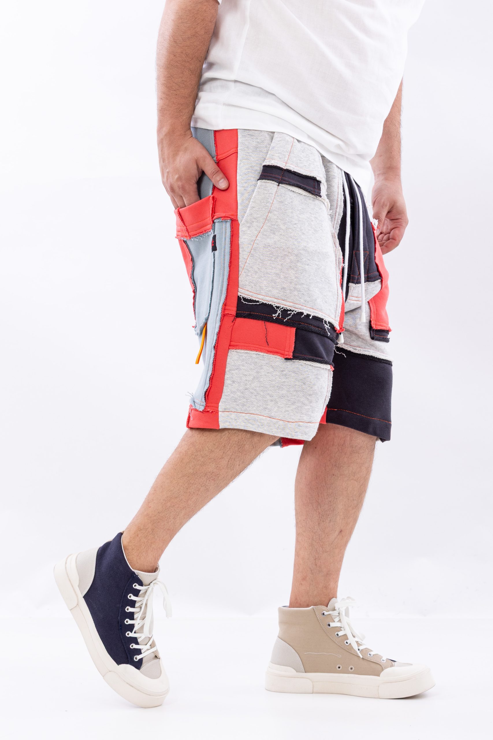 Pantaloni scurti bumbac canvas cut Pantaloni scurti bumbac canvas cut