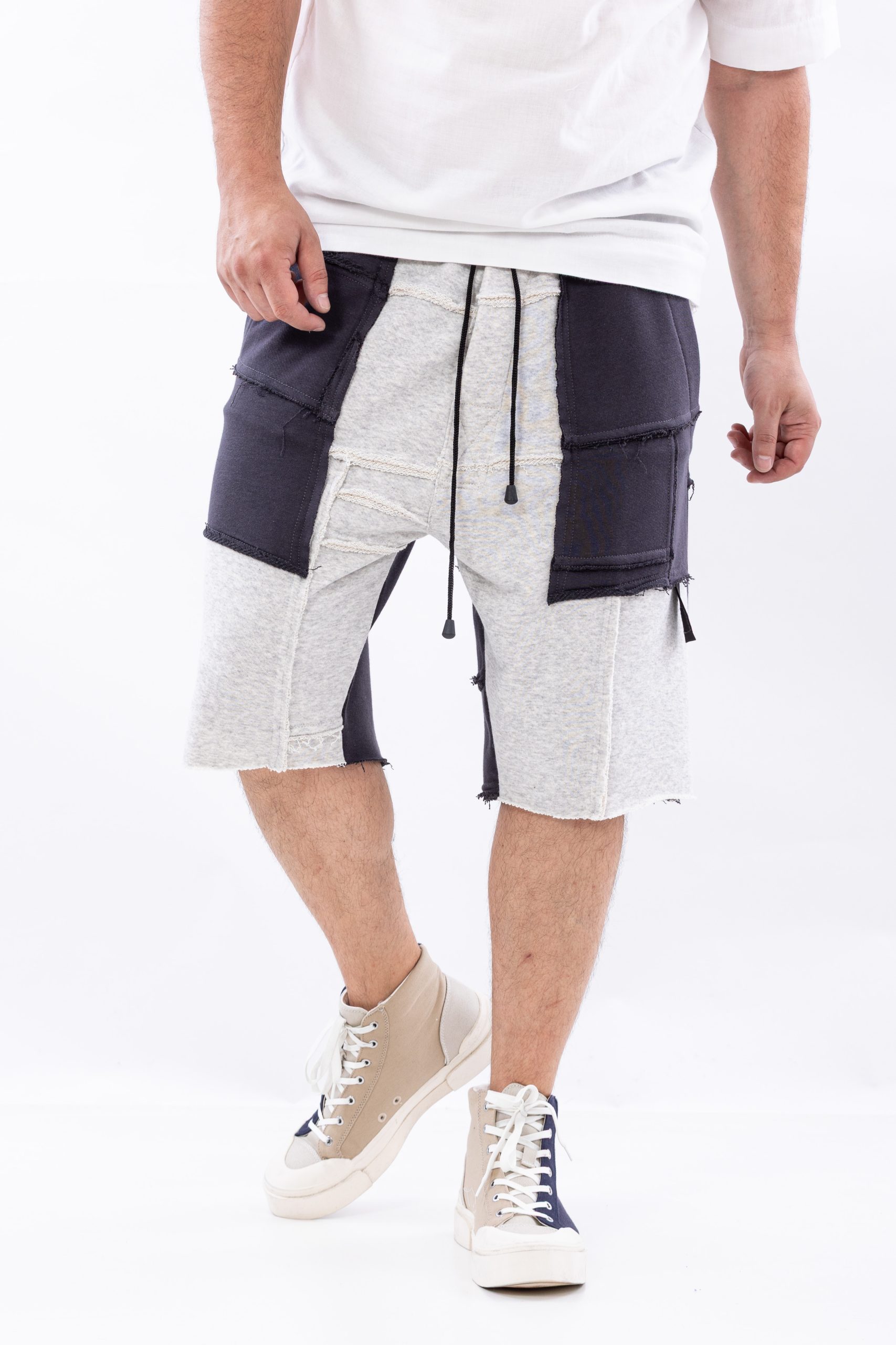 Pantaloni scurti din bumbac grey edge