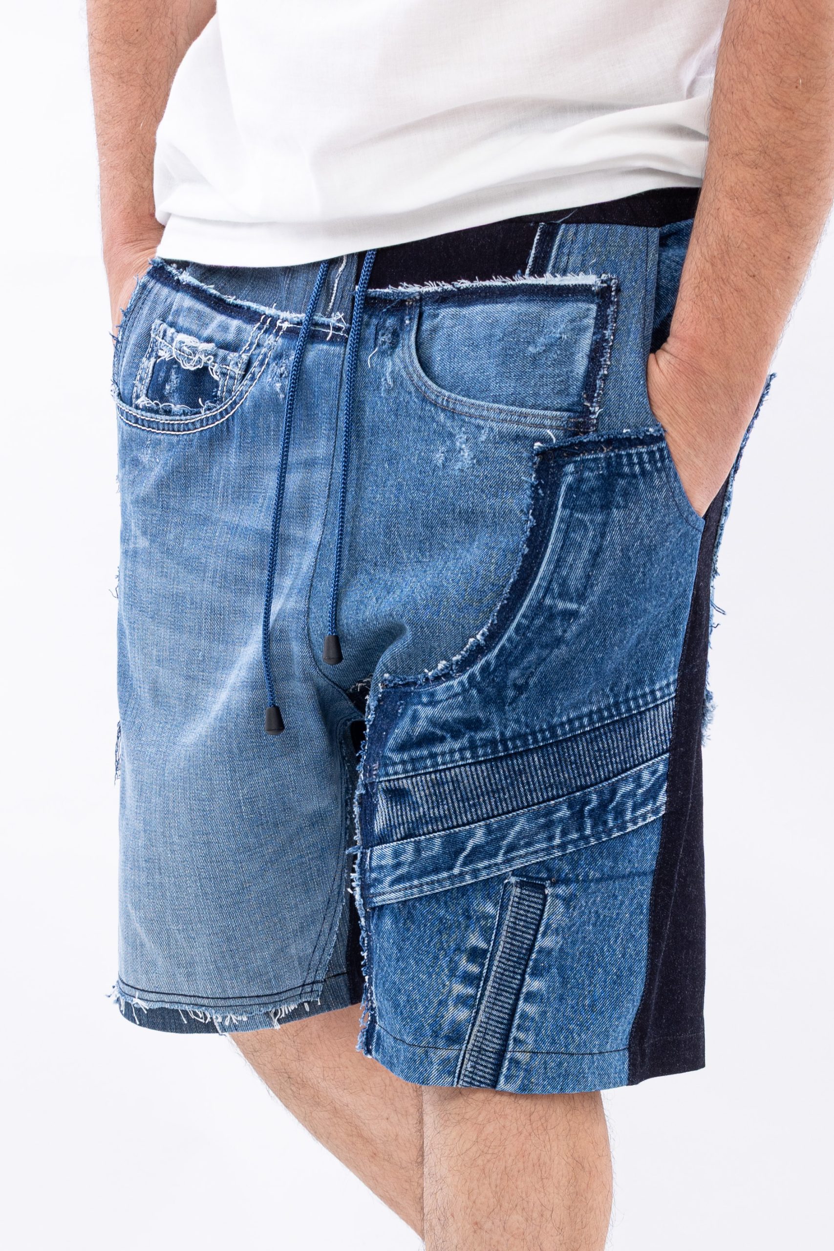 Blugi scurti denim rift Blugi scurti denim rift