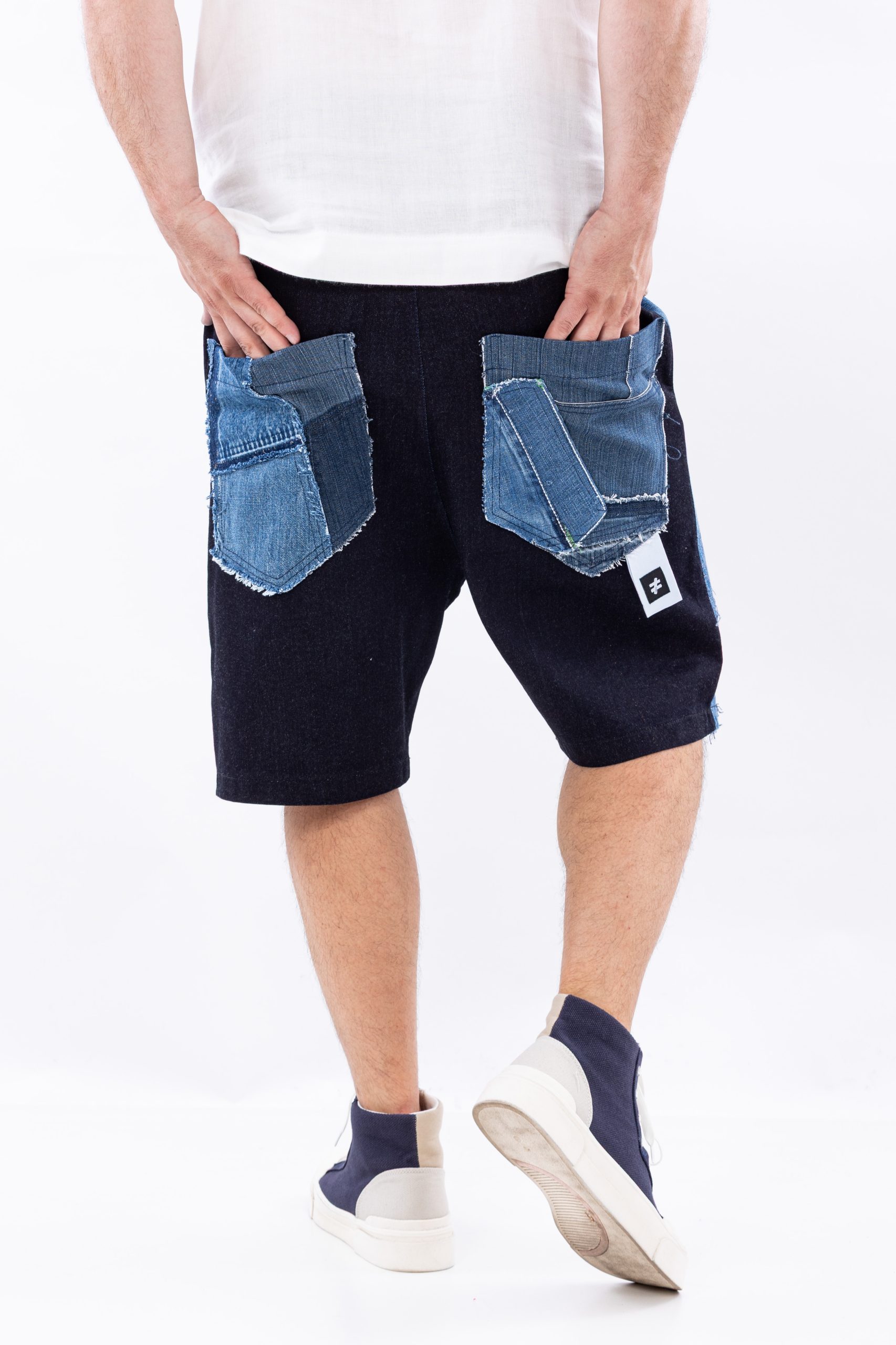 Blugi scurti denim rift Blugi scurti denim rift