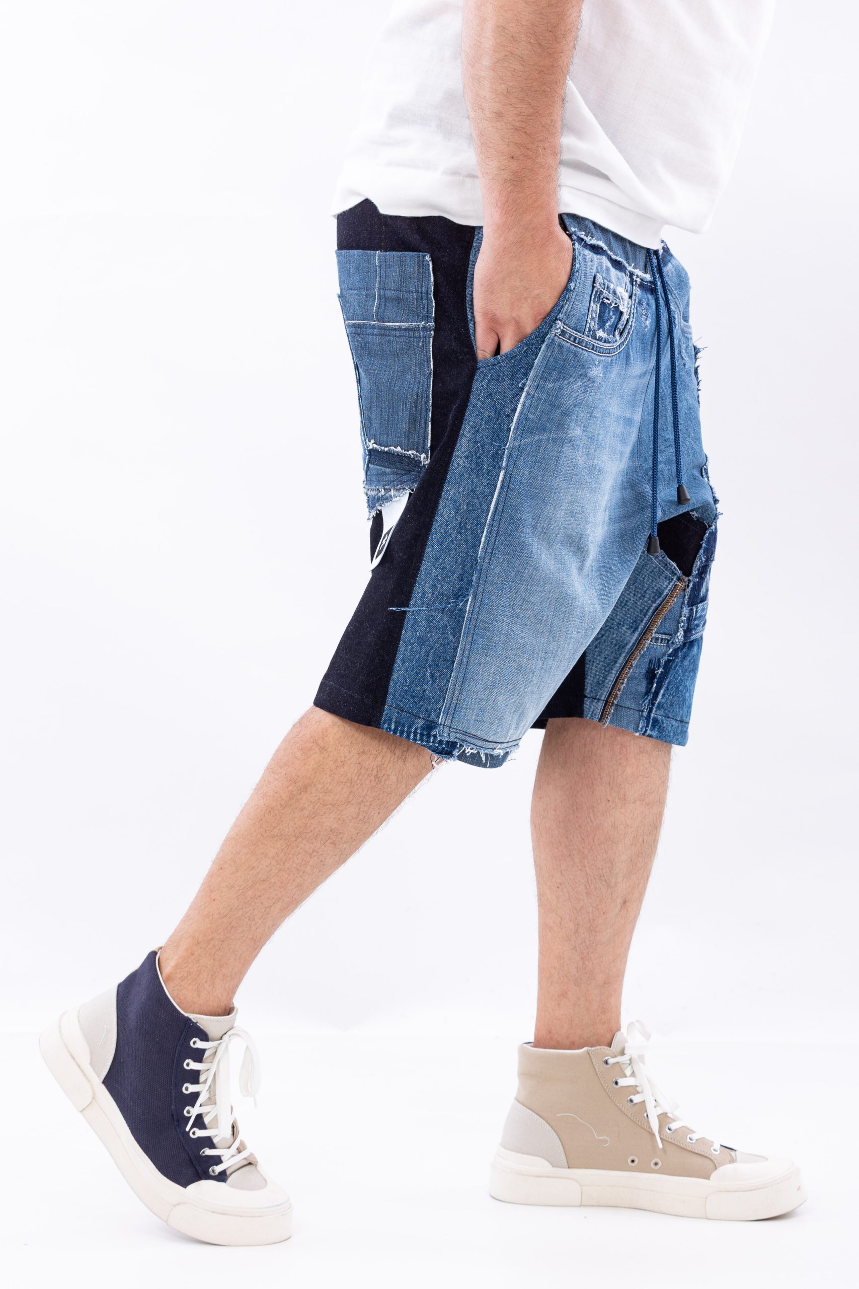 Blugi scurti denim rift Blugi scurti denim rift