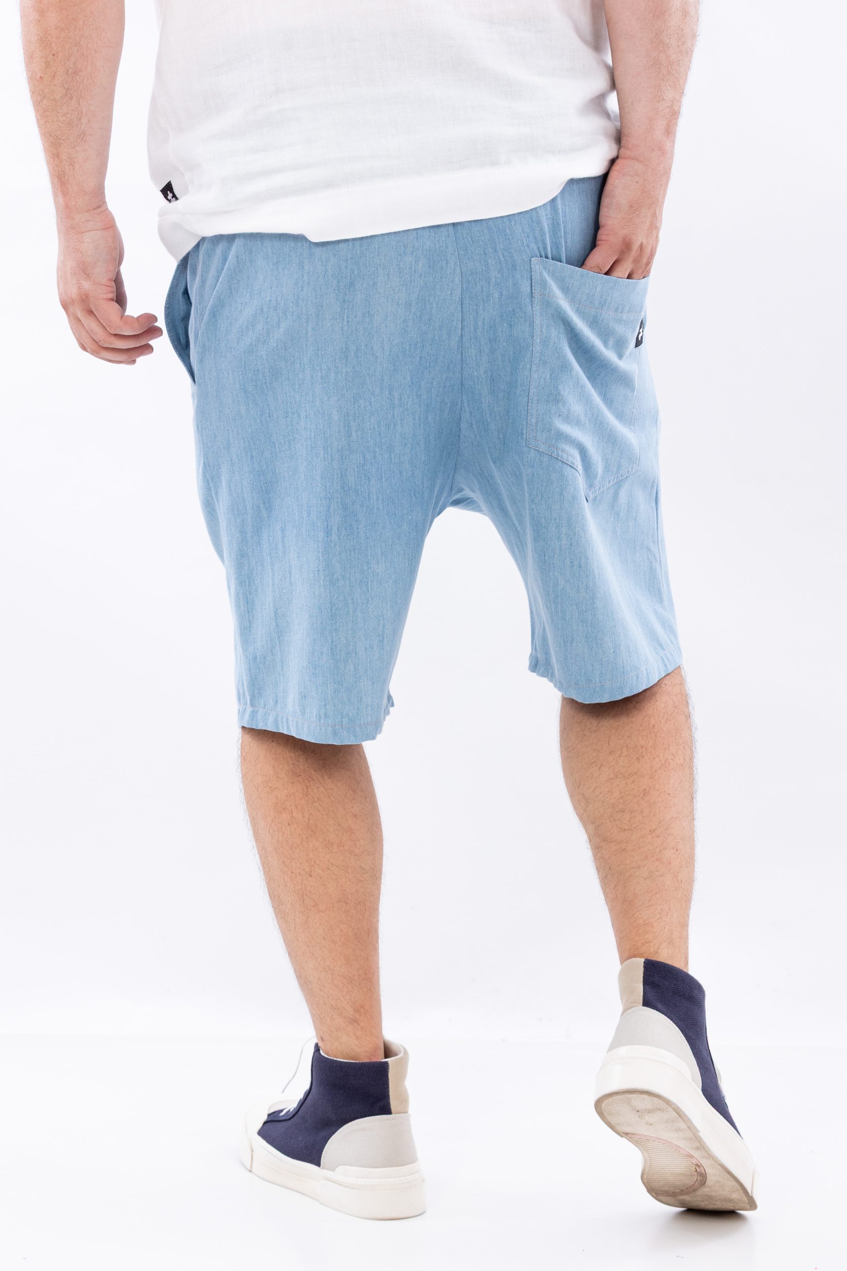 Pantaloni scurti blue soft denim Pantaloni scurti blue soft denim
