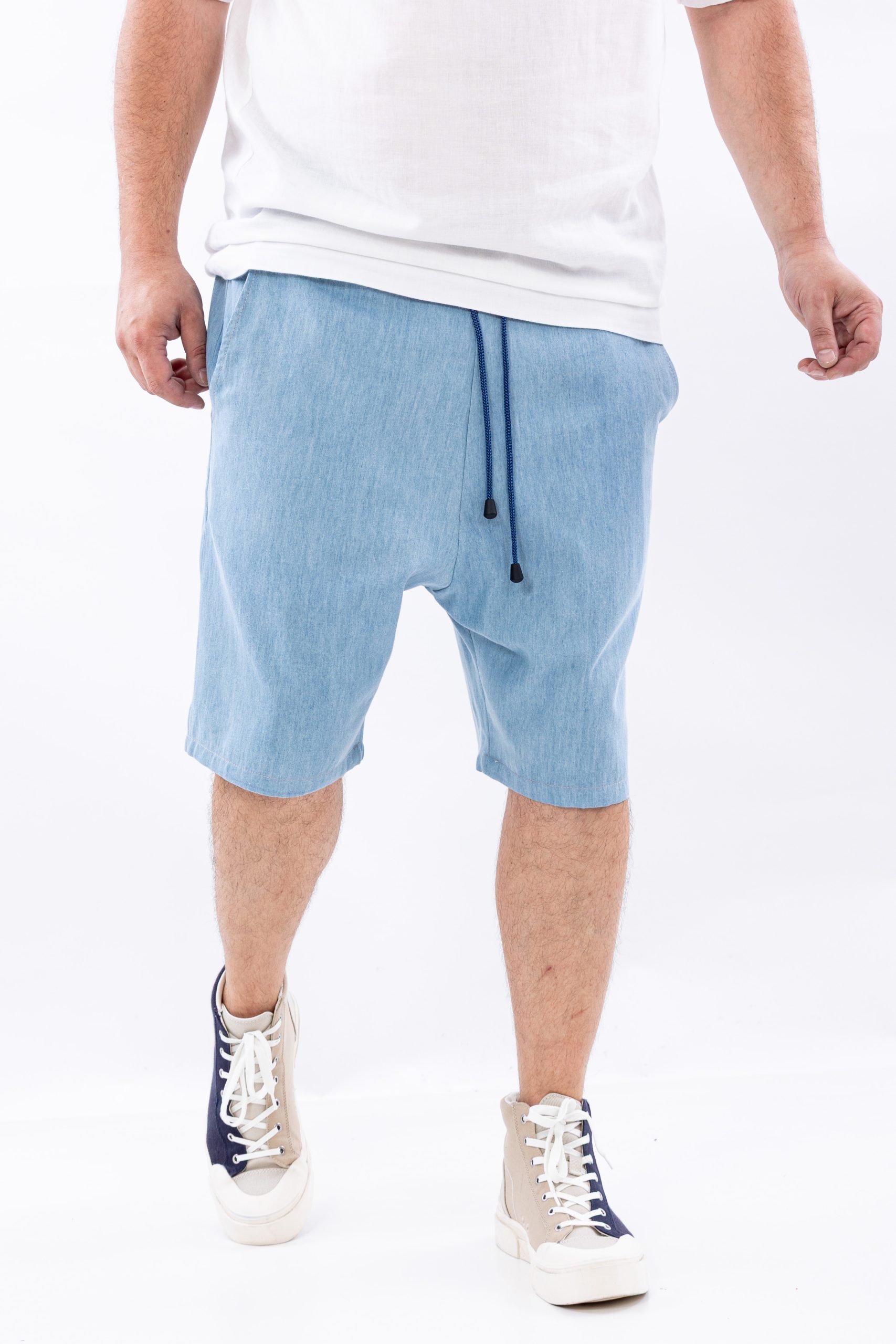 Pantaloni scurti blue soft denim Pantaloni scurti blue soft denim