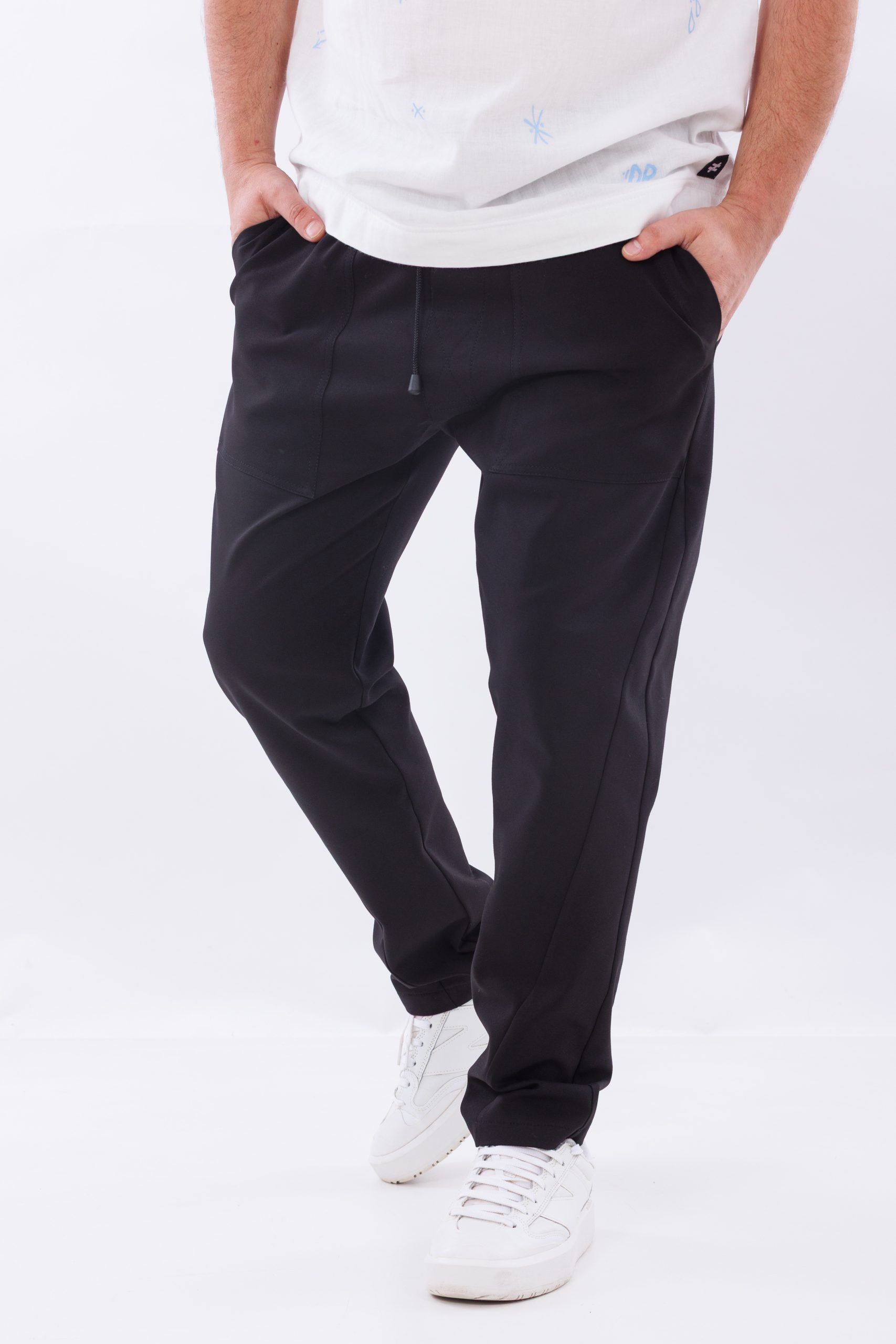 Pantaloni lungi negri Relaxed Streetwear