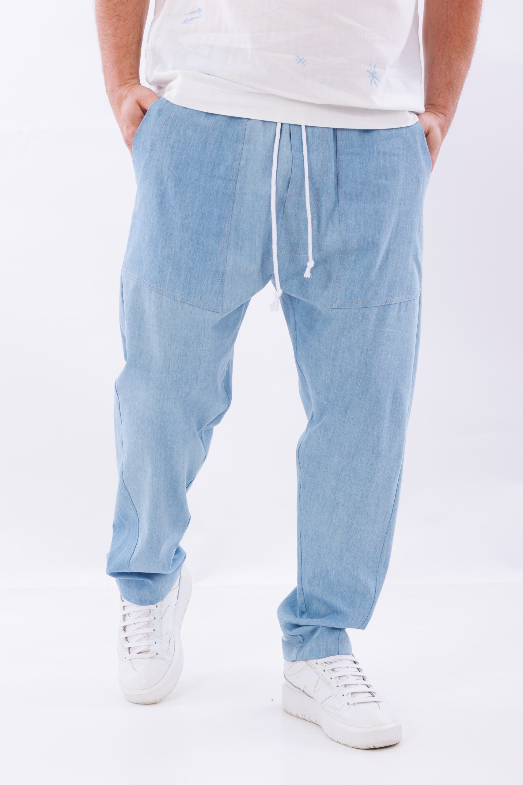 Pantaloni lungi blue soft denim