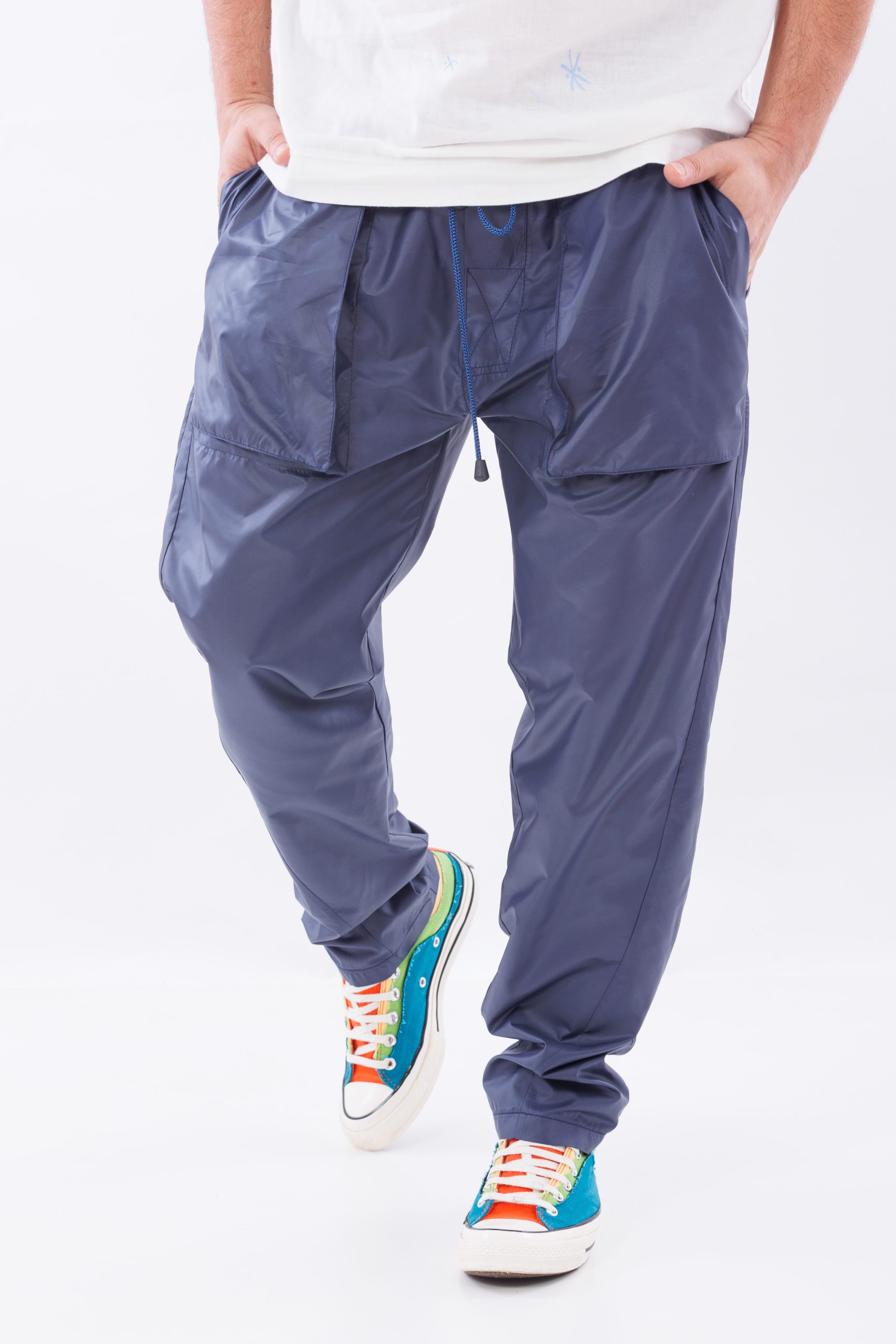 Pantalni lungi din fas cu buzunare dimensionate
