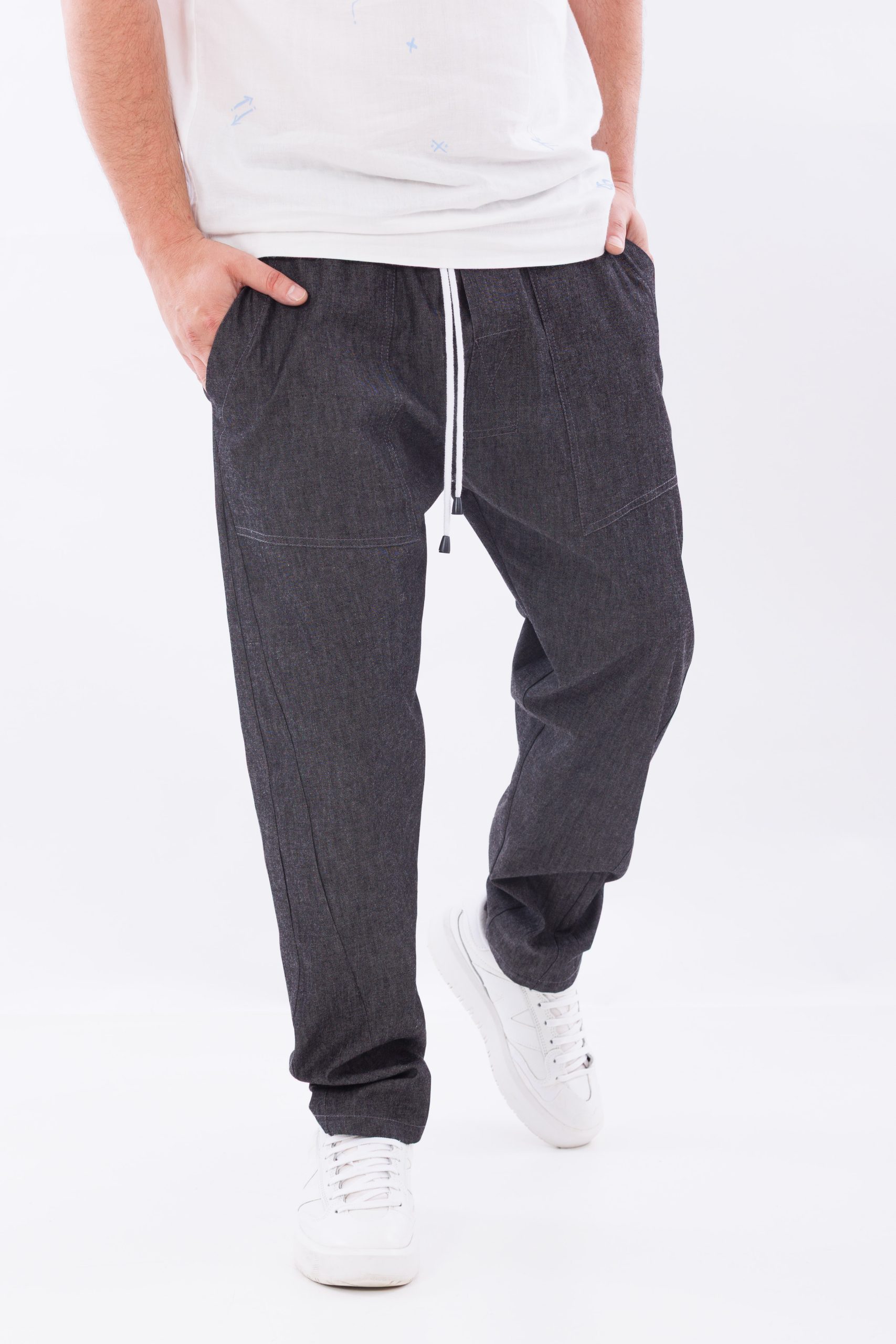 Pantaloni lungi lejeri grey line