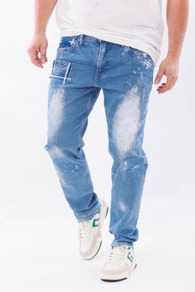Pantaloni scurti din bumbac Brushstroke Black