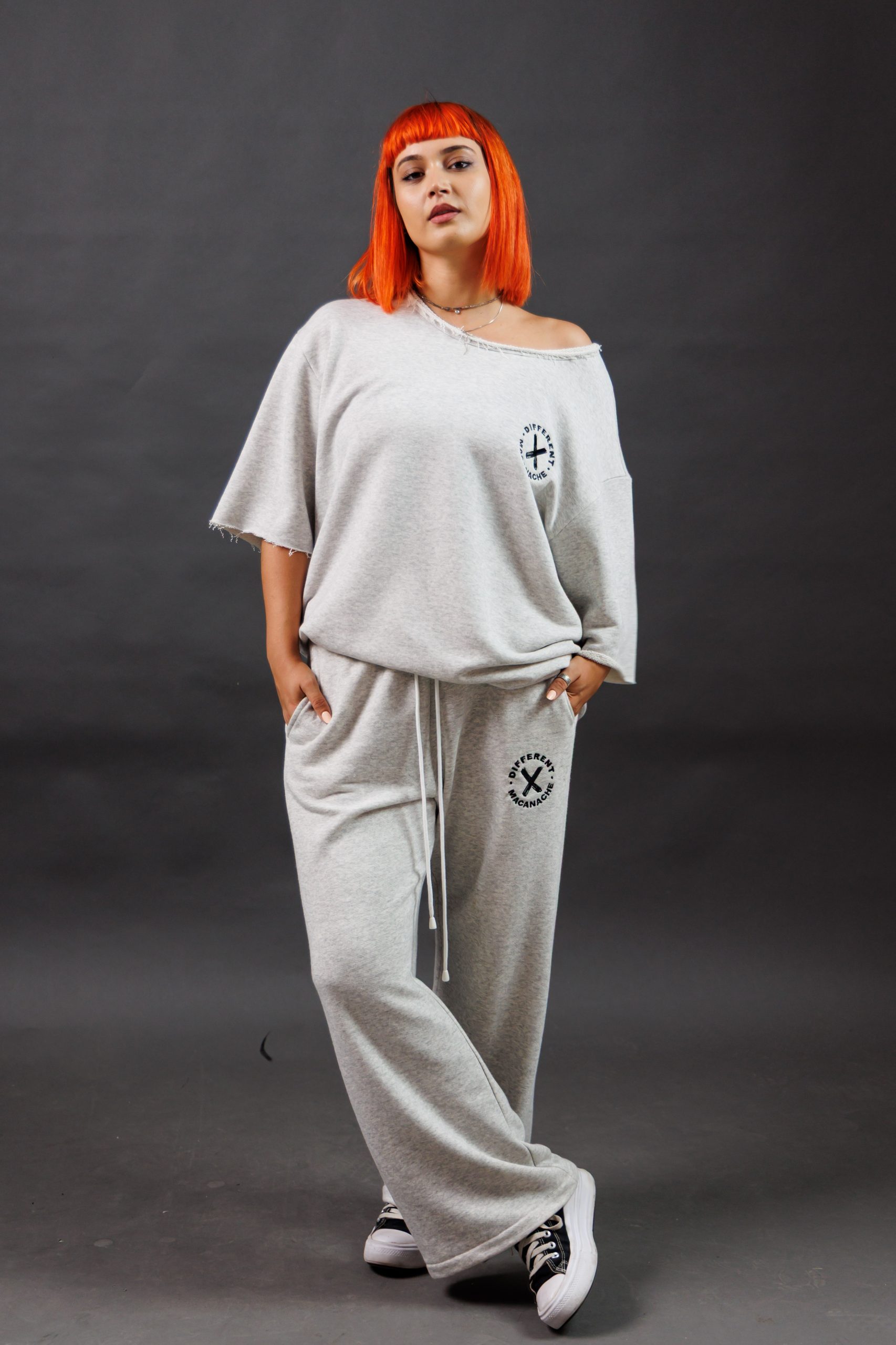 Pantaloni lungi oversize fete Macanache X DifferentCut