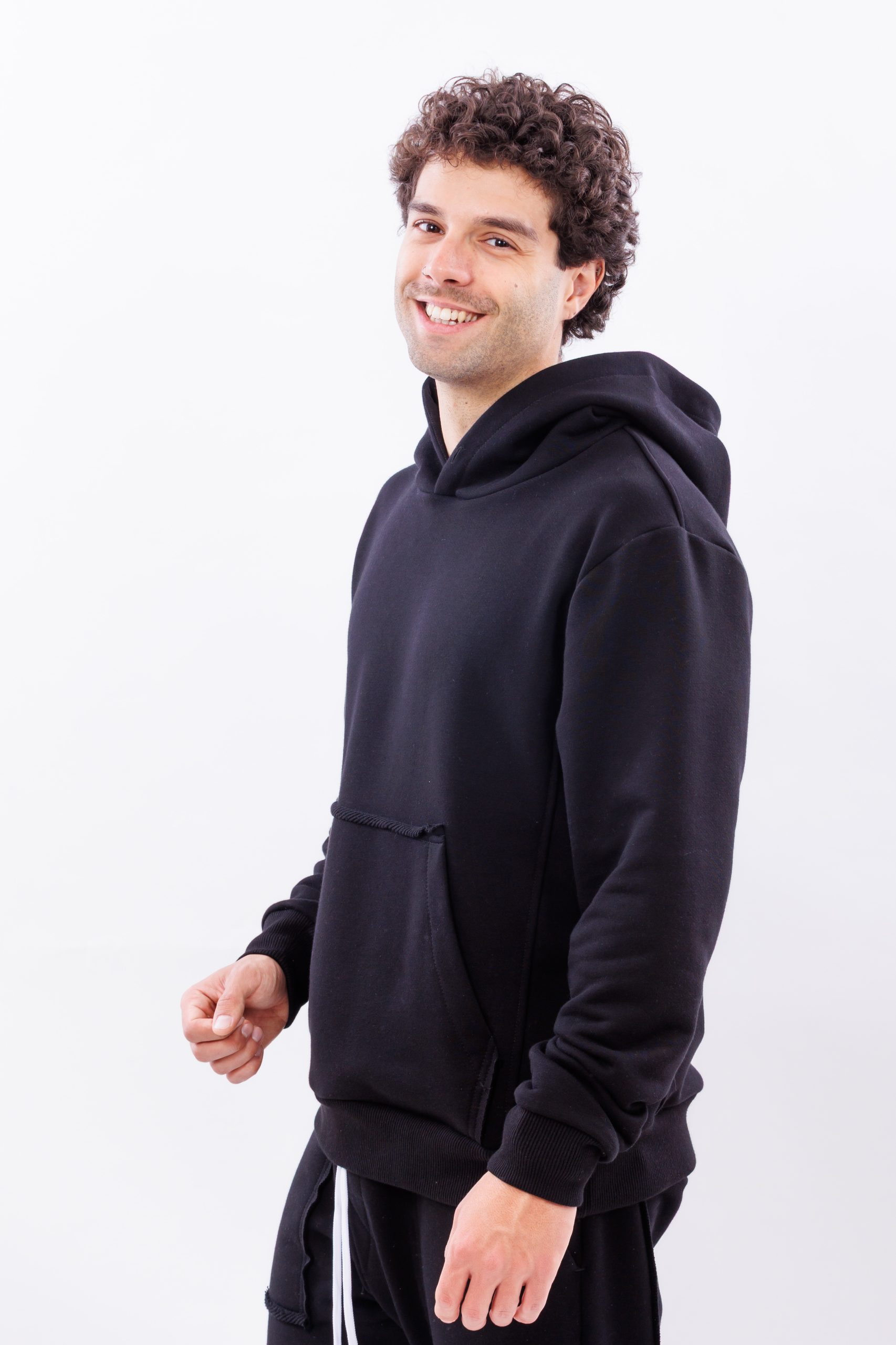 Hanorac oversize essential black hoodie Hanorac oversize essential black hoodie