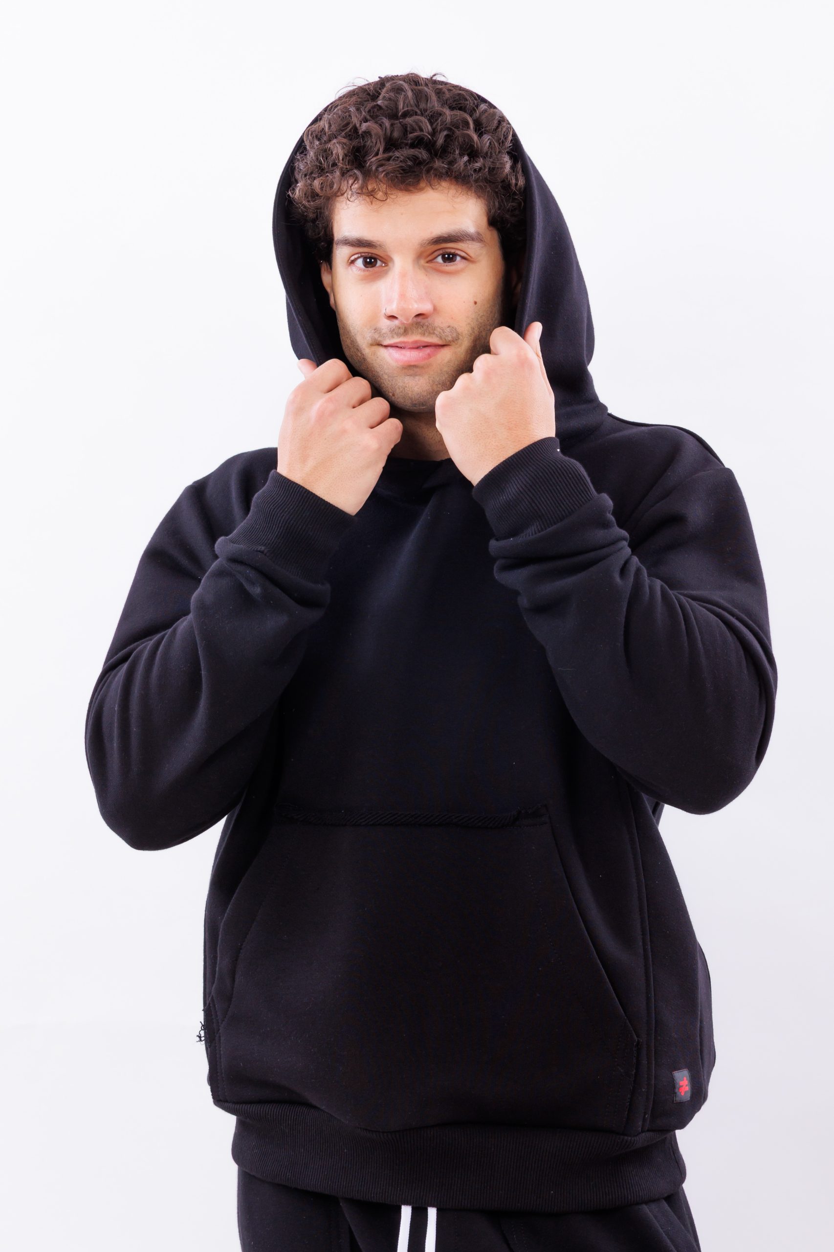 Hanorac oversize essential black hoodie Hanorac oversize essential black hoodie