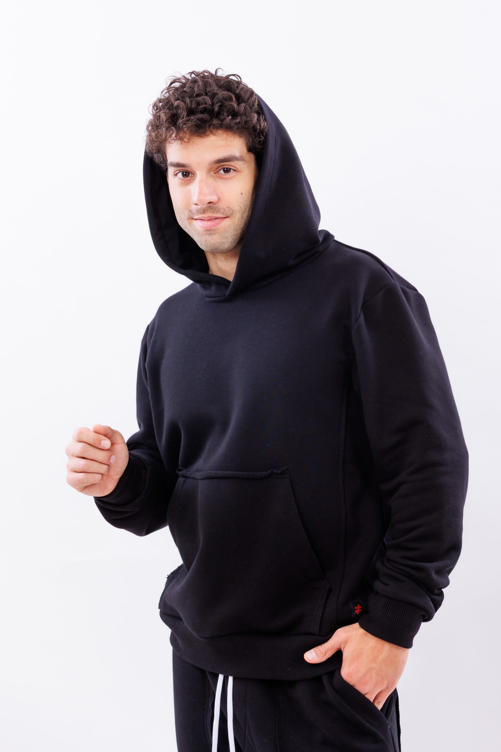 Hanorac oversize essential black hoodie Hanorac oversize essential black hoodie